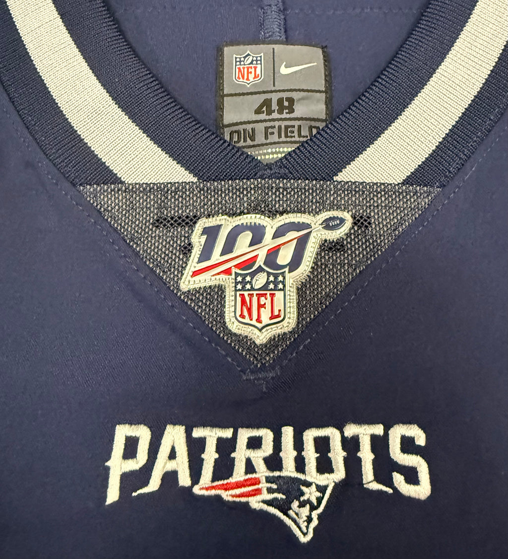 Tom Brady New England Patriots Jersey #12 Nike Vapor Elite Blue Size 48 (XL) NFL
