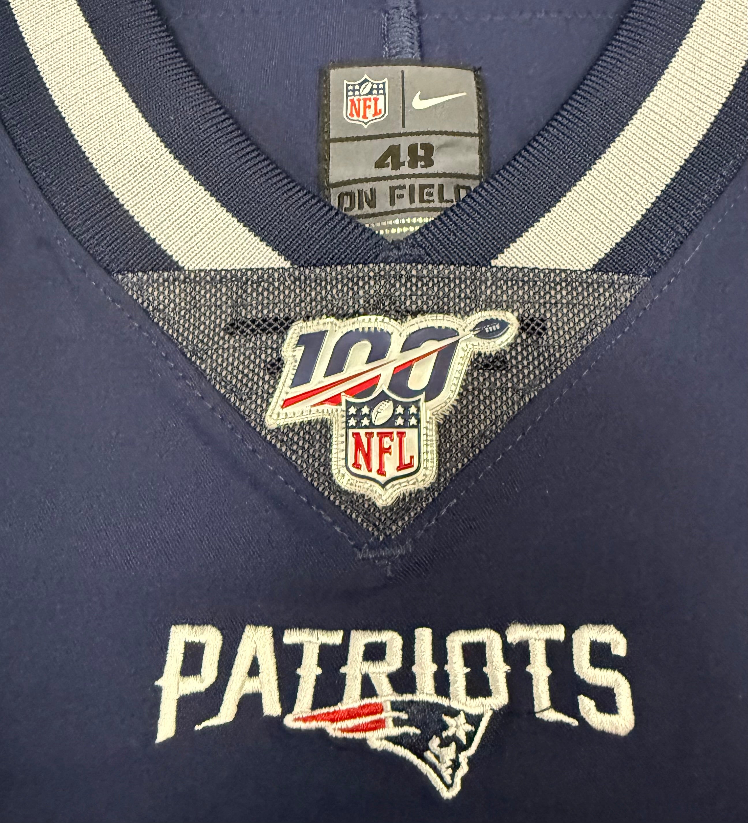Tom Brady New England Patriots Jersey #12 Nike Vapor Elite Blue Size 48 (XL) NFL