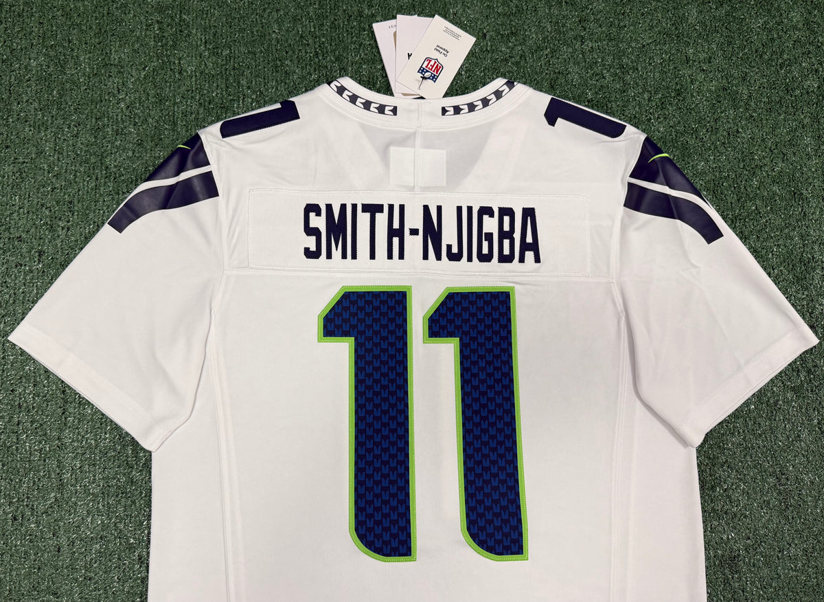 Jaxon Smith-Njigba Seattle Seahawks Jersey #11 Nike Vapor FUSE Limited White Size (Large) NFL