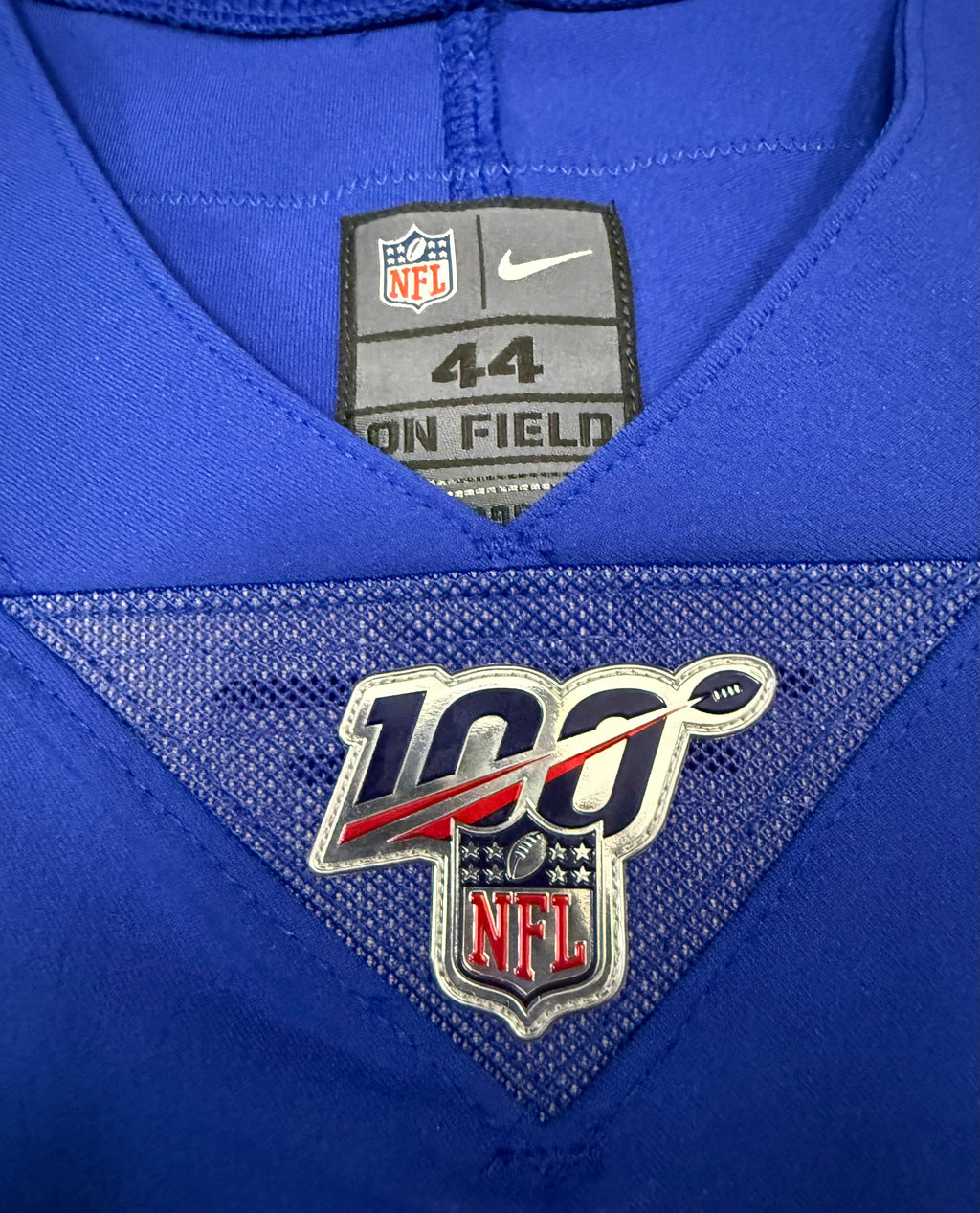 Eli Manning New York Giants Jersey #10 Nike Vapor Elite Blue Size 44 (Large) NFL