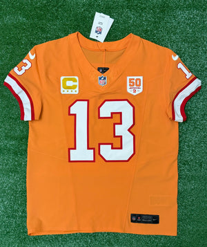 Mike Evans Tampa Bay Buccaneers Jersey #13 Nike Vapor FUSE Elite Orange Creamsicle Size 44 (Large) NFL