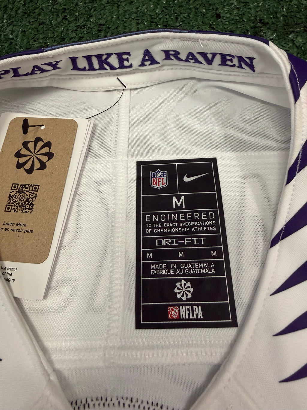 Lamar Jackson Baltimore Ravens Jersey #8 Nike Vapor FUSE Limited White Size (Medium) NFL