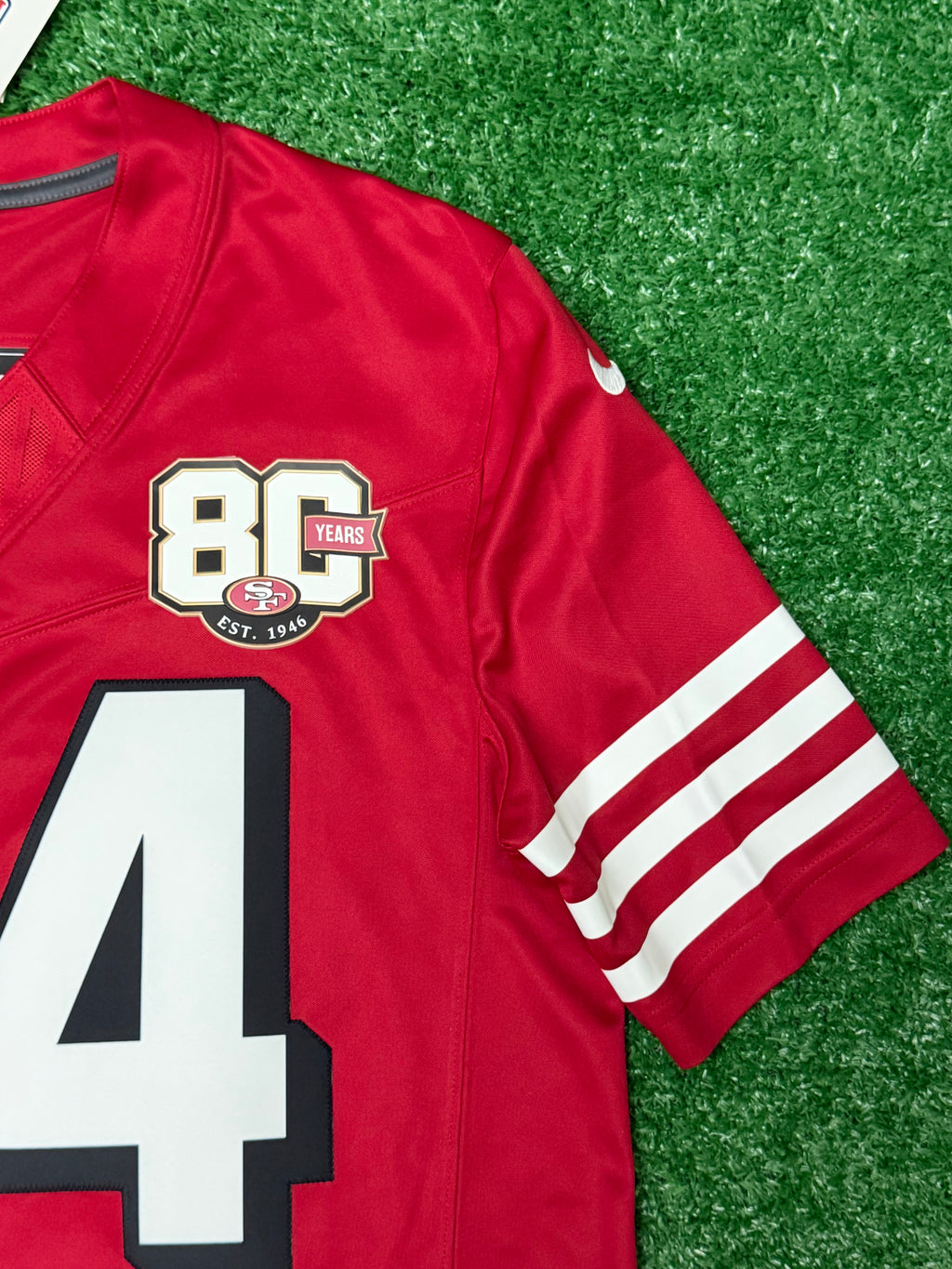 Fred Warner San Francisco 49ers Jersey #54 Nike Vapor Fuse Limited Stitched Red Size (Medium) NFL