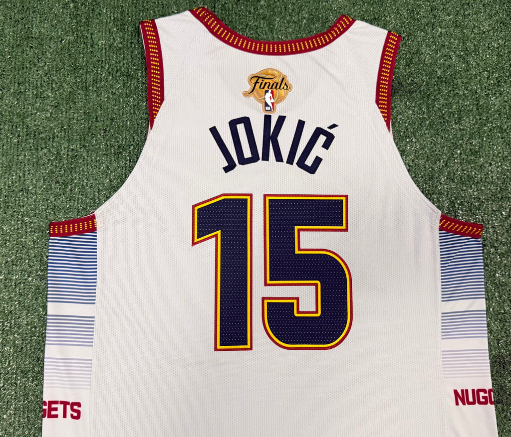Nikola Jokic Denver Nuggets Jersey #15 Nike ADV Authentic White Size 48 (L) NBA