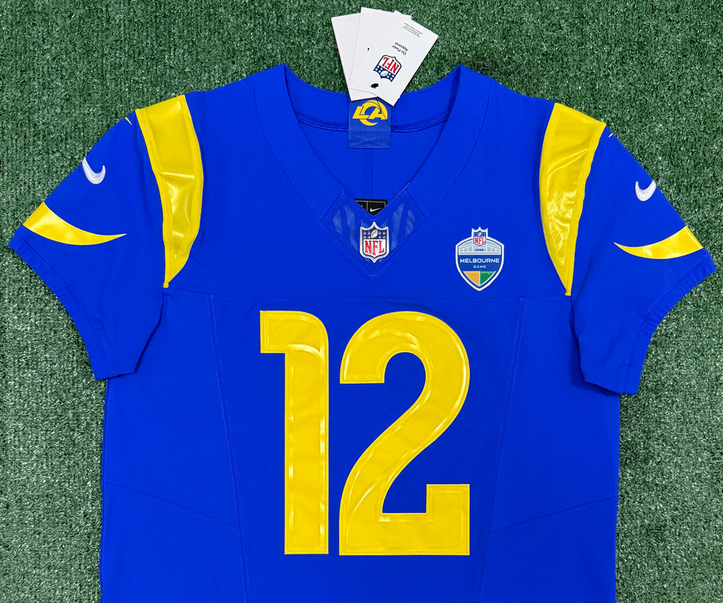 Puka Nacua Los Angeles Rams
Jersey #12 Nike Vapor FUSE Elite Blue Size 40 (Medium) NFL