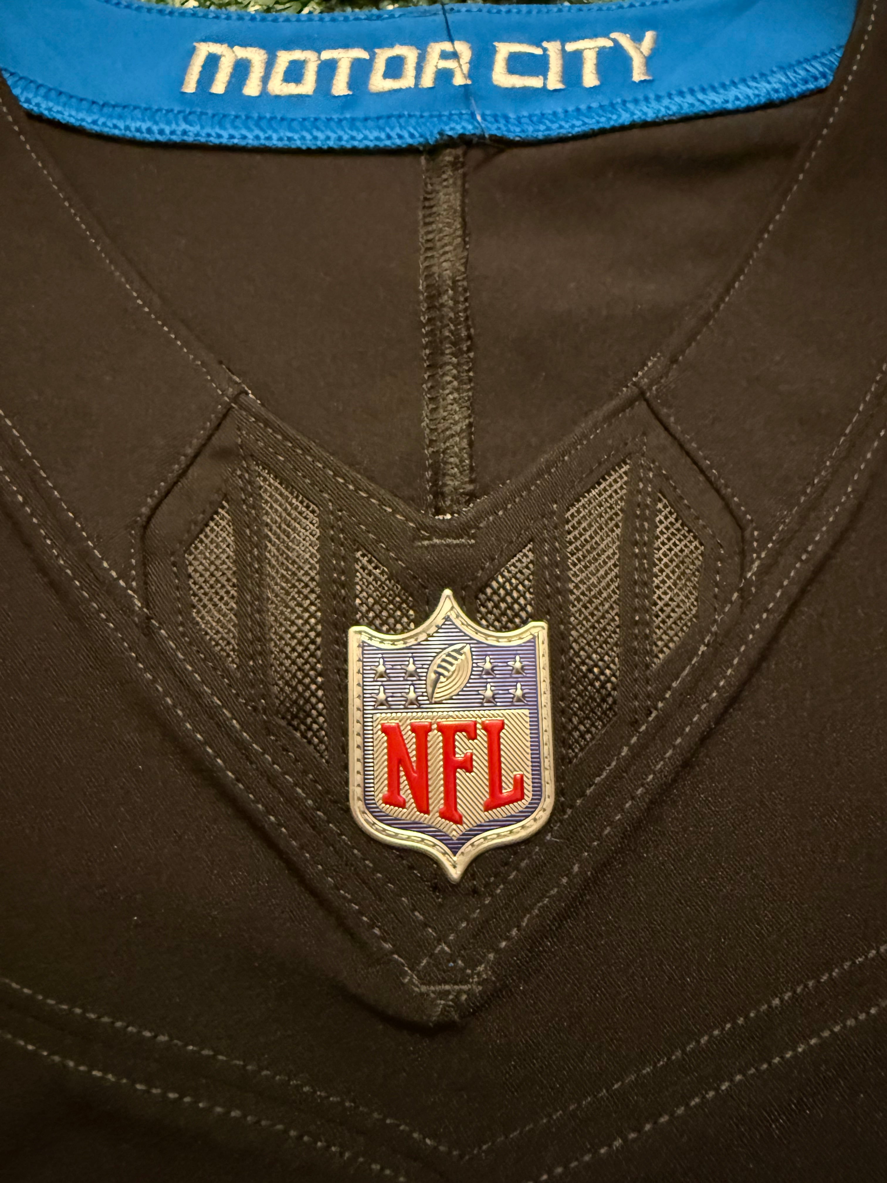 Jared Goff Detroit Lions Jersey #16  Nike Vapor FUSE Elite Black Size 44 (Large) NFL