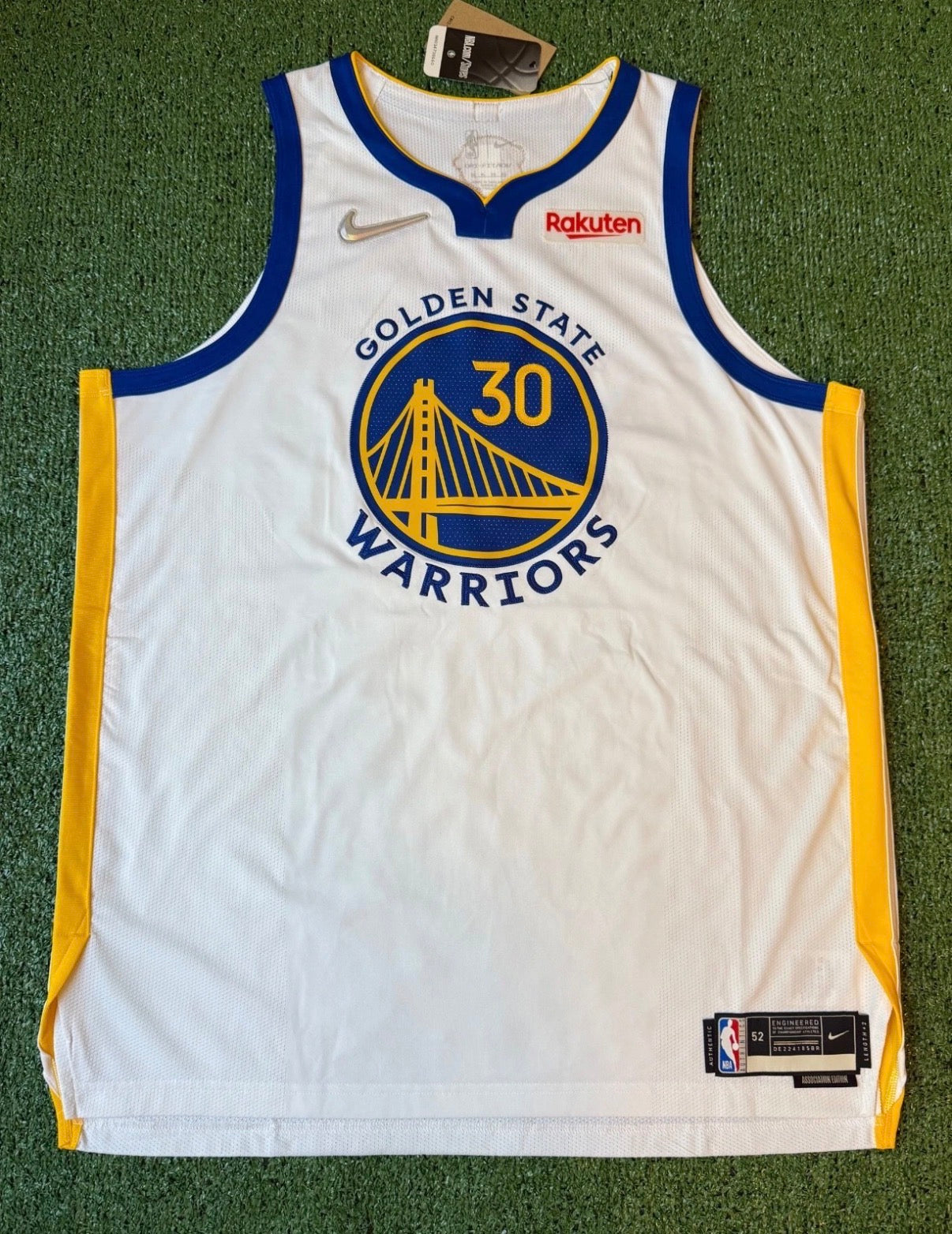 Steph Curry Golden State Warriors Jersey #30 Nike ADV Authentic White Size 52 (XL) NBA
