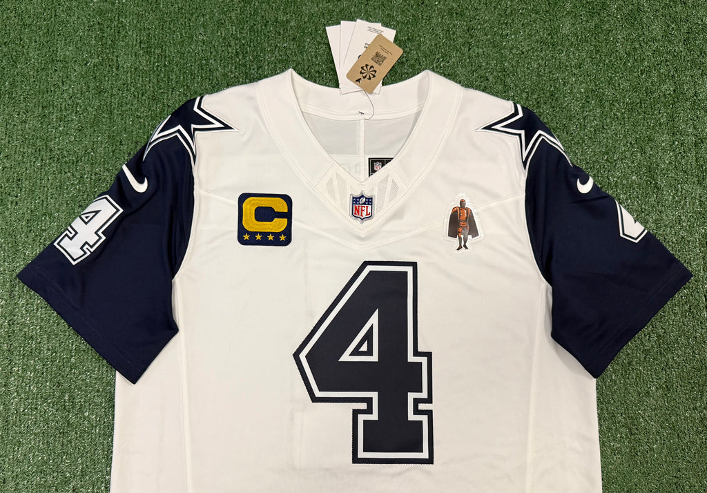 Dak Prescott Dallas Cowboys Jersey #4 Nike Vapor FUSE Limited White Size (Large) NFL