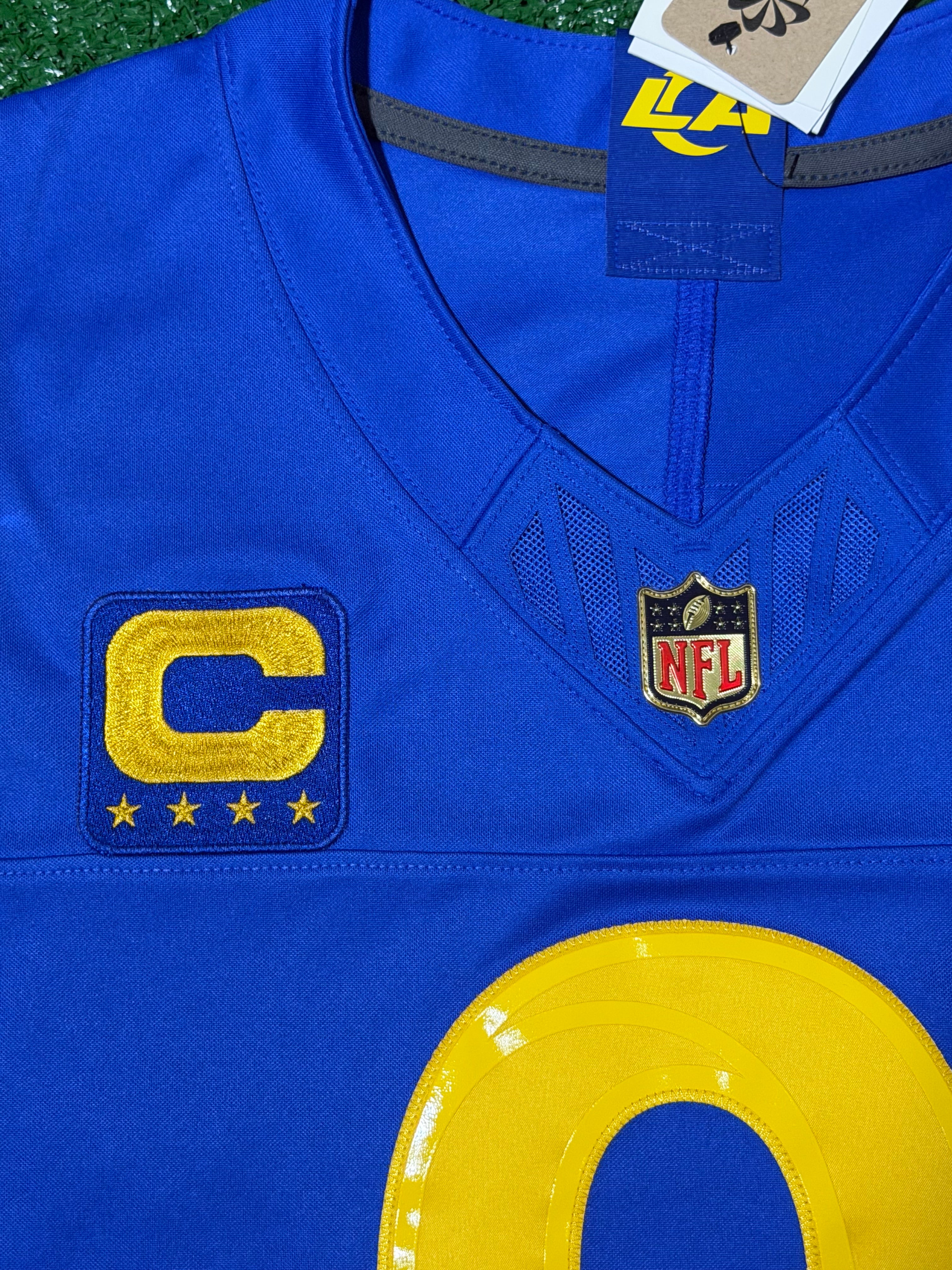 Matthew Stafford Los Angeles Rams Jersey #9 Nike Vapor Fuse Limited Stitched Blue Size (Medium) NFL
