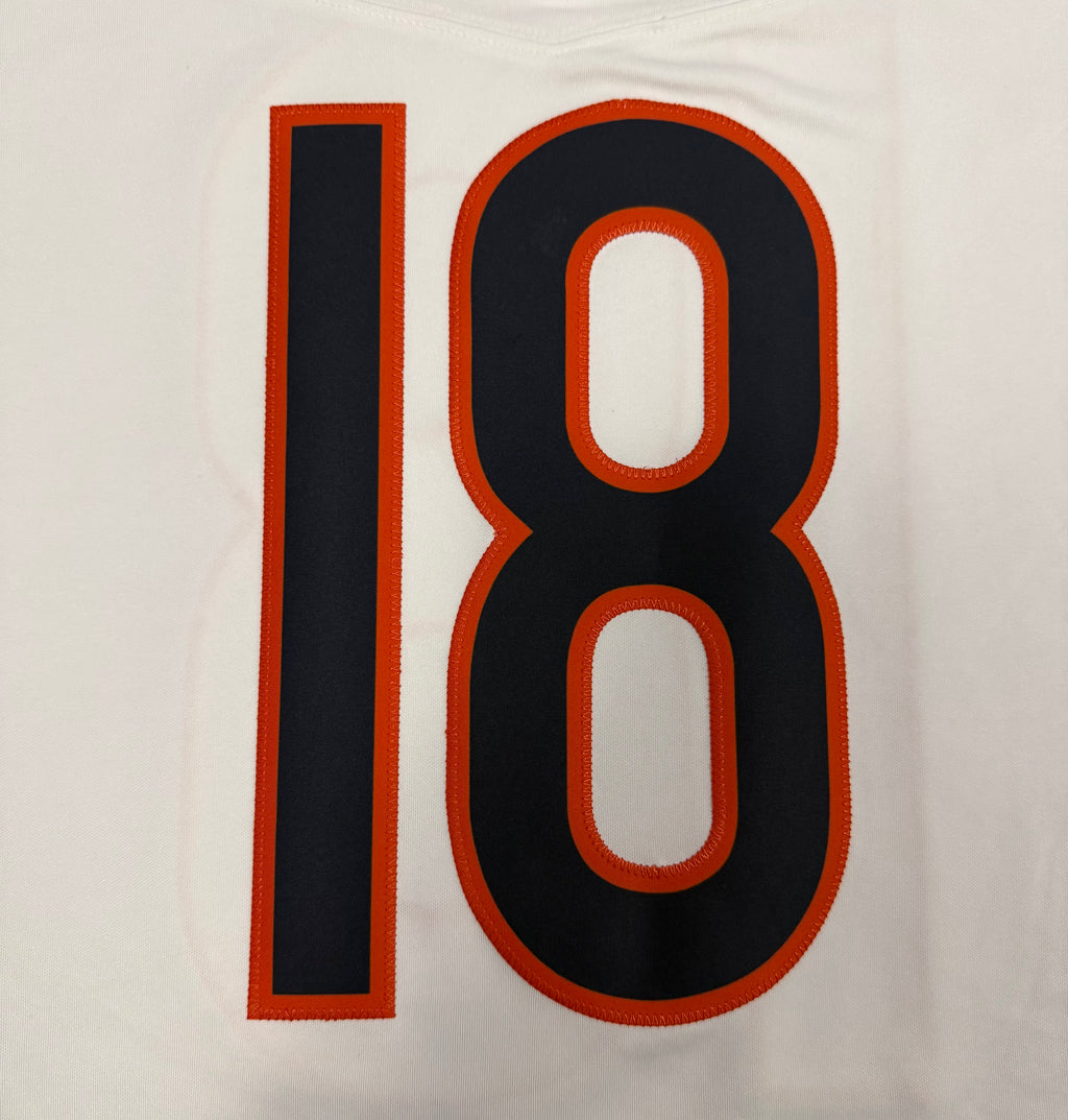 Caleb Williams Chicago Bears Jersey #18 Nike Vapor FUSE Stitched Limited White Size (Medium) NFL