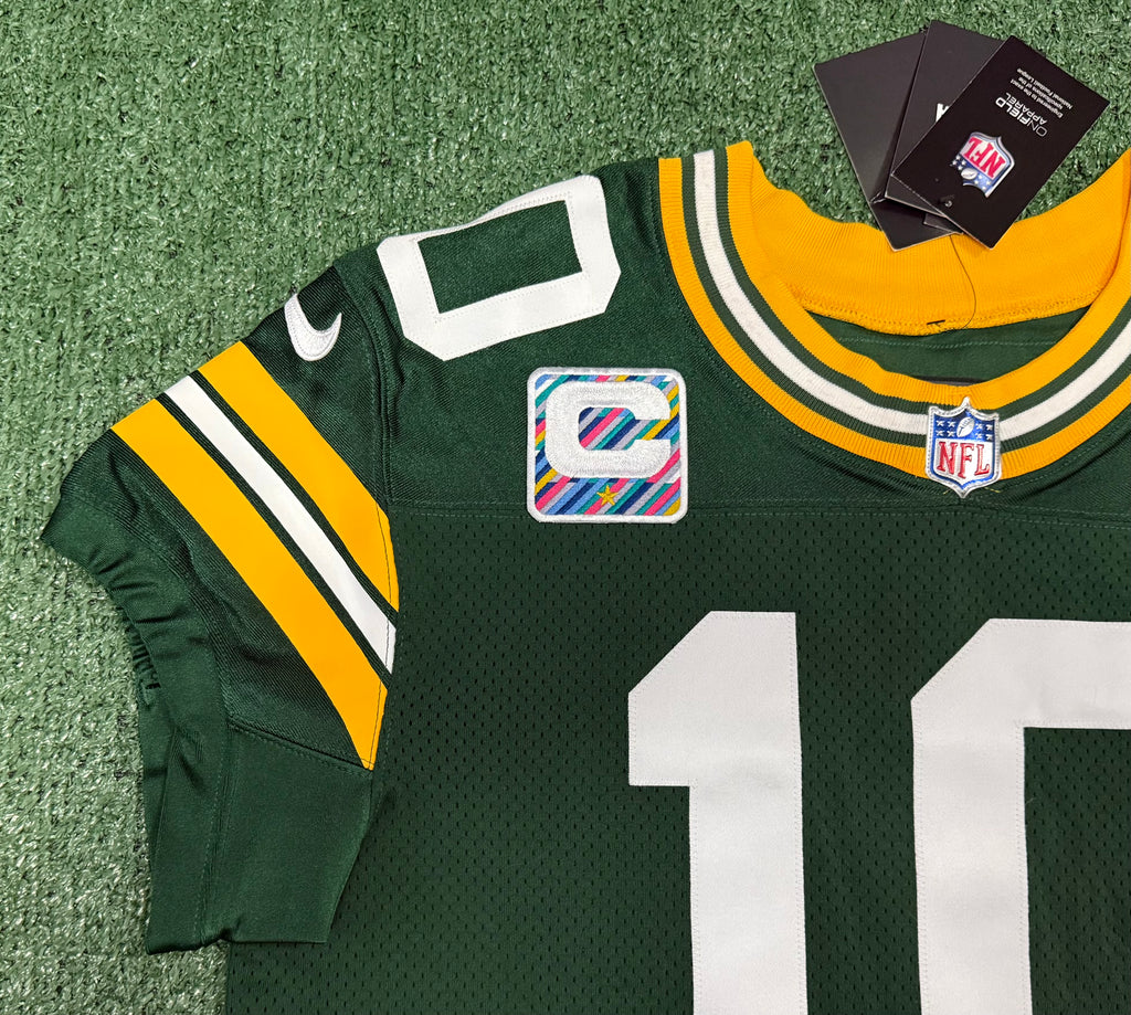 Jordan Love Green Bay Packers Jersey #10 Nike Vapor Elite Green Size 44 (Large) NFL