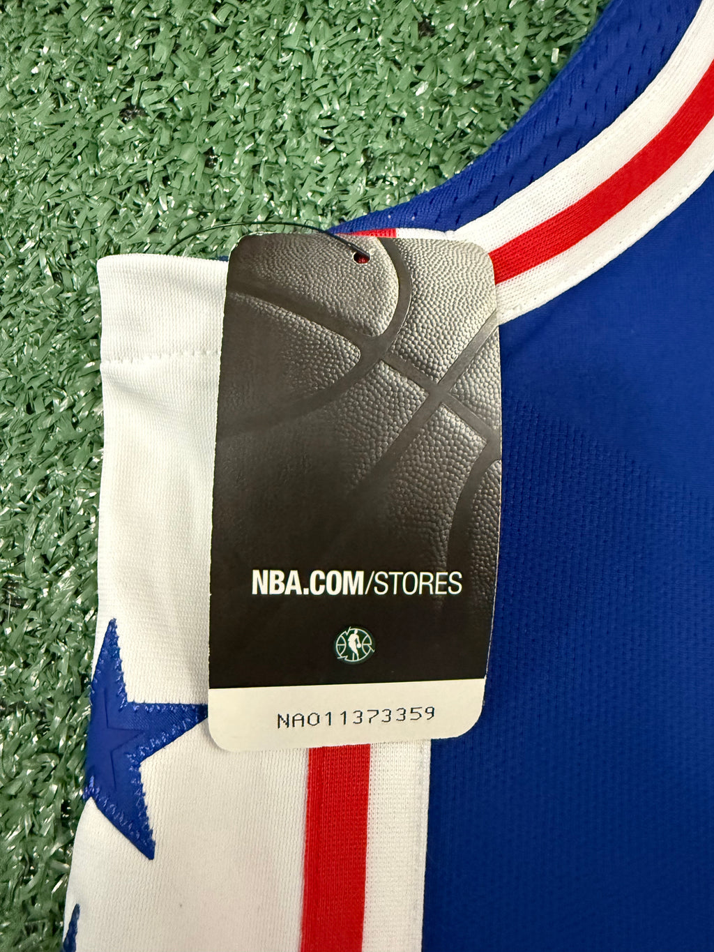 Joel Embid Philadelphia 76ers Jersey #21 Nike AeroSwift Authentic Blue Size 48 (L) NBA