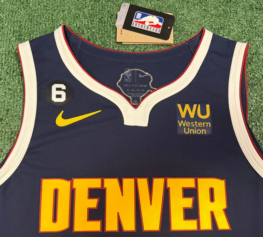 Nikola Jokic Denver Nuggets Jersey #15 Nike ADV Authentic Navy Size 52 (XL) NBA