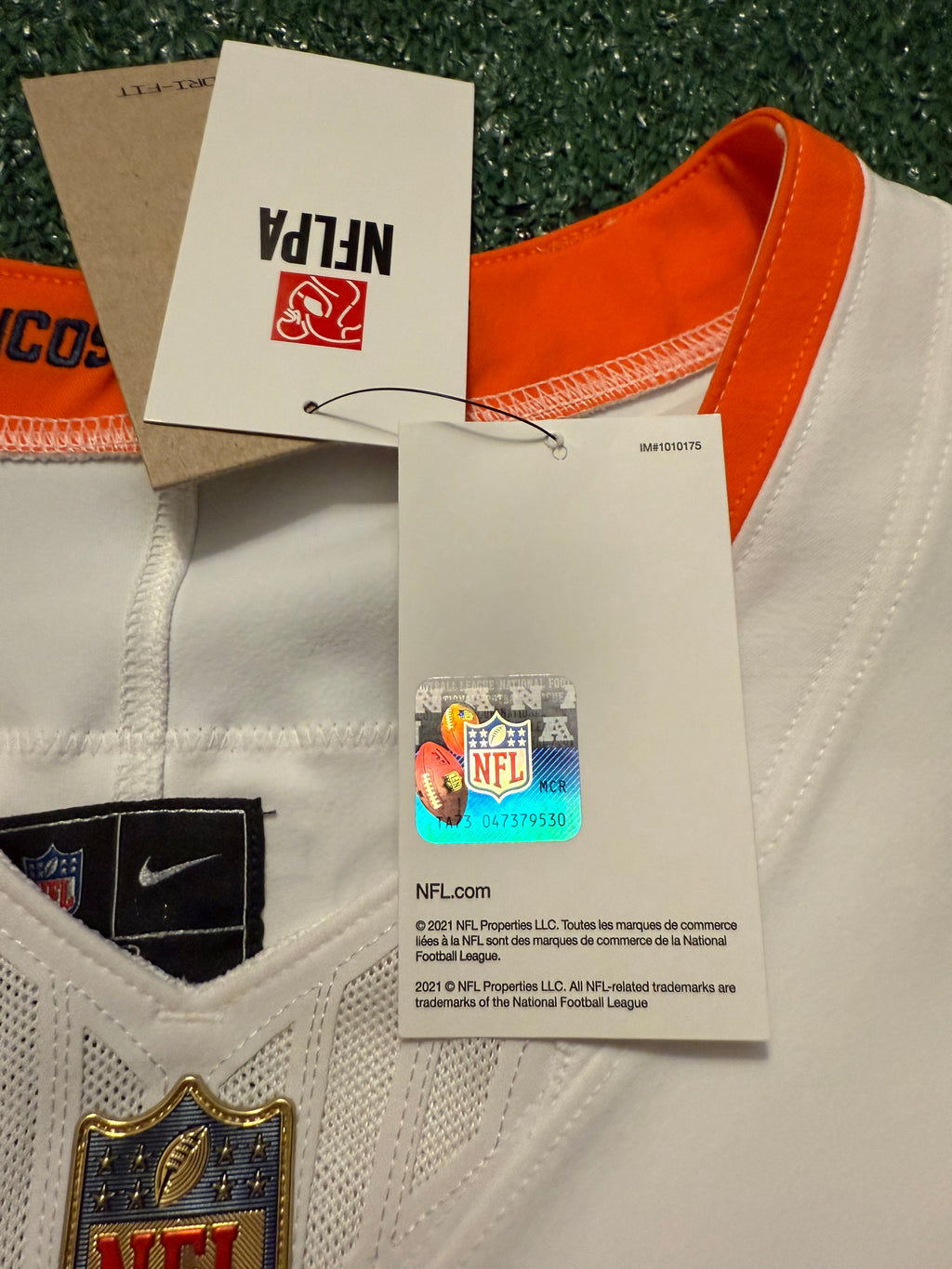 Pat Surtain II Denver Broncos Jersey #2 Nike Vapor Fuse Elite White Size 48 (XL) NFL