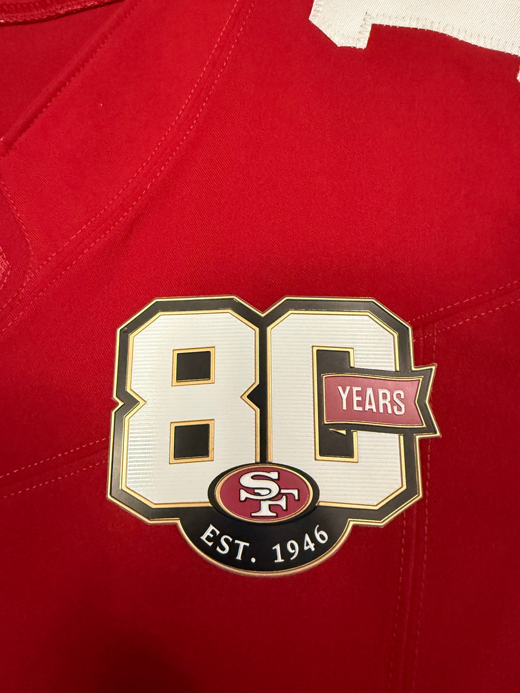 Brock Purdy San Francisco 49ers Jersey #13 Nike Vapor FUSE Elite Red Size 44 (Large) NFL