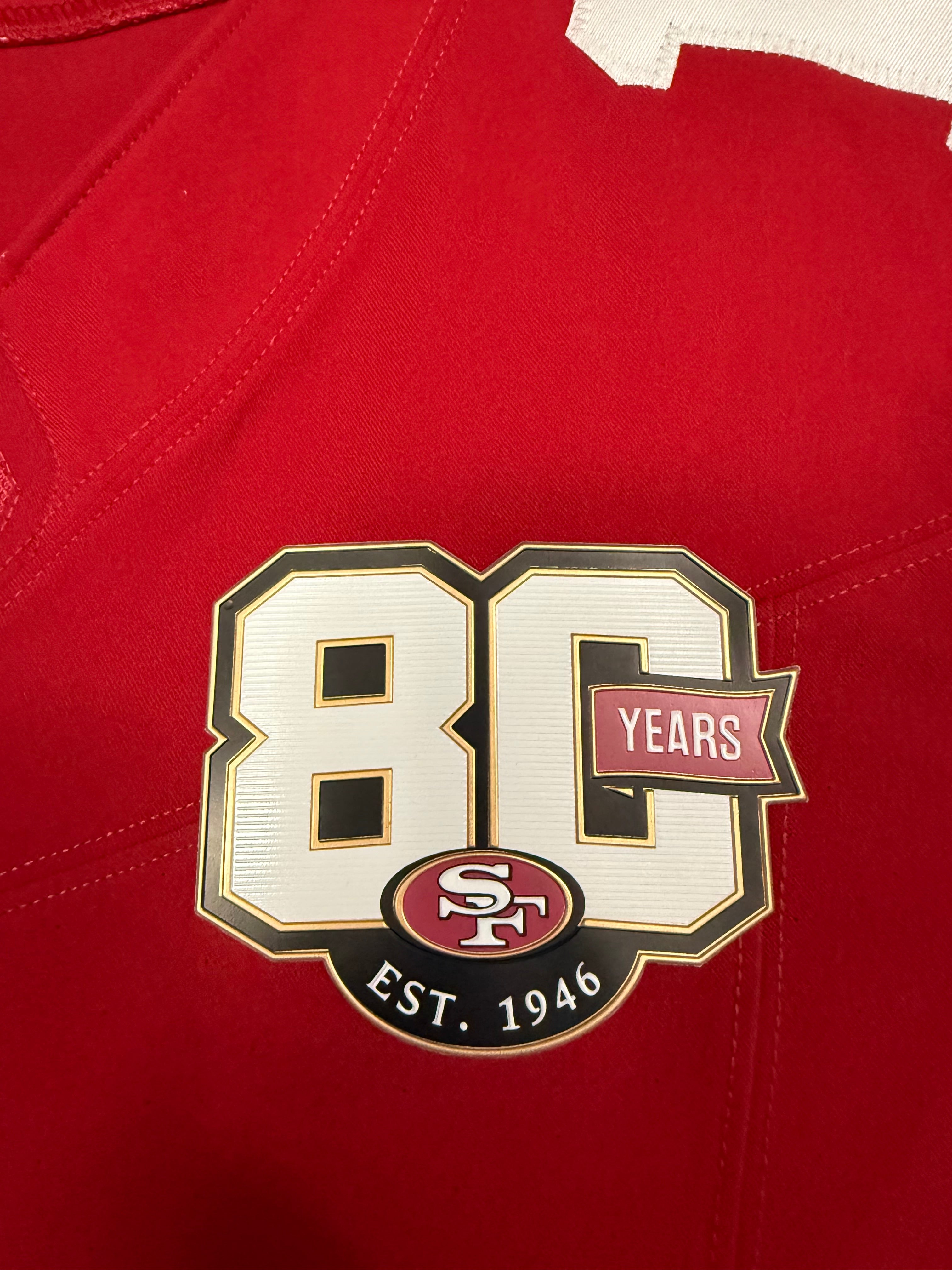 Brock Purdy San Francisco 49ers Jersey #13 Nike Vapor FUSE Elite Red Size 44 (Large) NFL