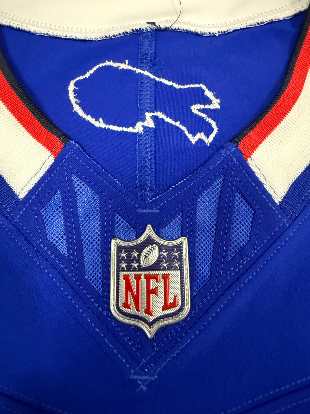 Josh Allen Buffalo Bills Jersey #17 Nike Vapor Fuse Elite Blue Size 44 (L) NFL