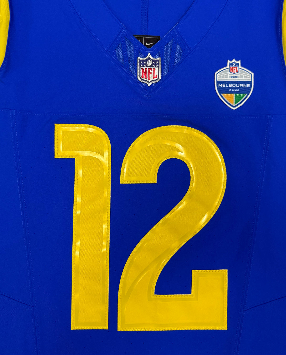 Puka Nacua Los Angeles Rams
Jersey #12 Nike Vapor FUSE Elite Blue Size 40 (Medium) NFL