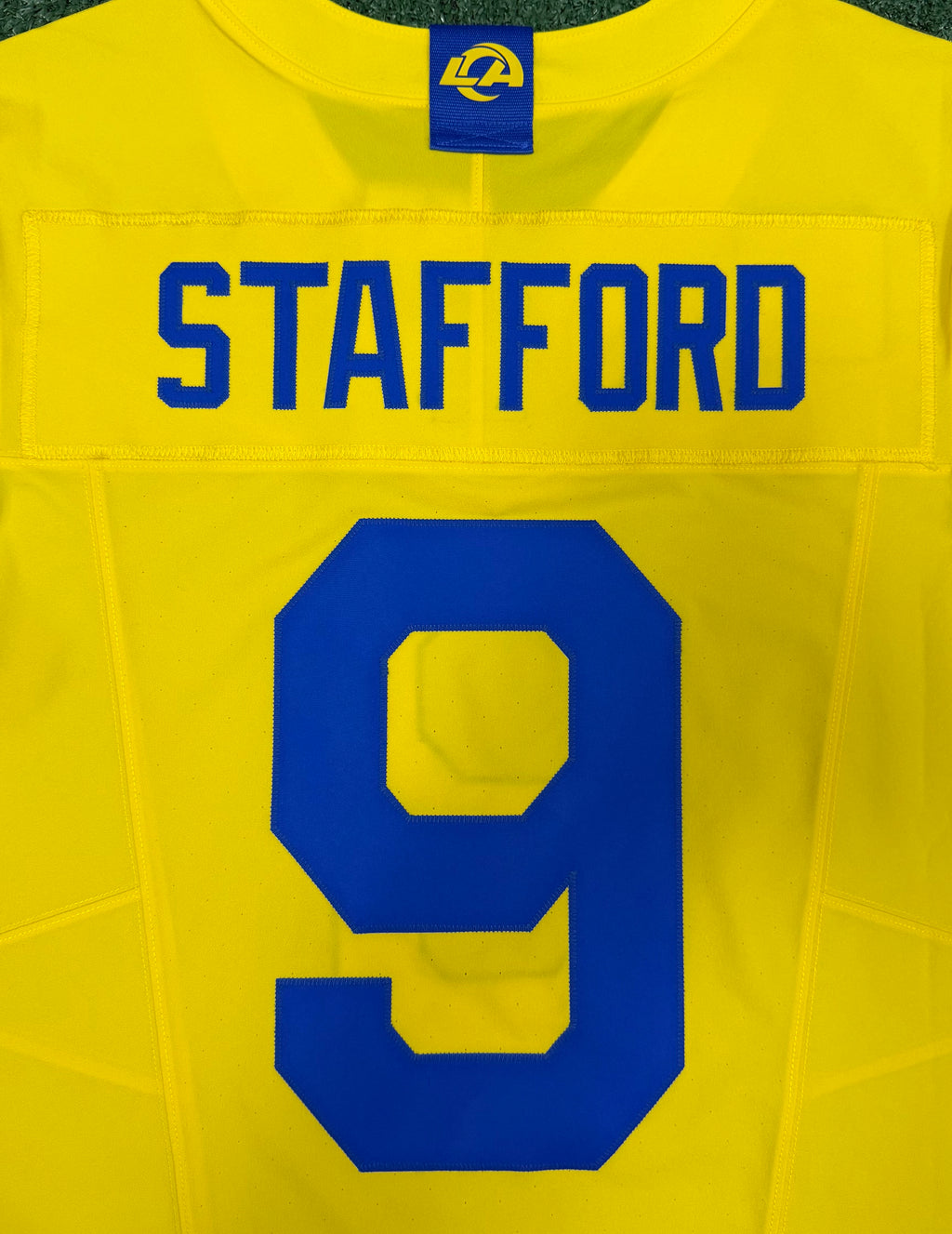 Matthew Stafford Los Angeles Rams Jersey #9 Nike Vapor FUSE Elite Yellow Size 40 (Medium) NFL
