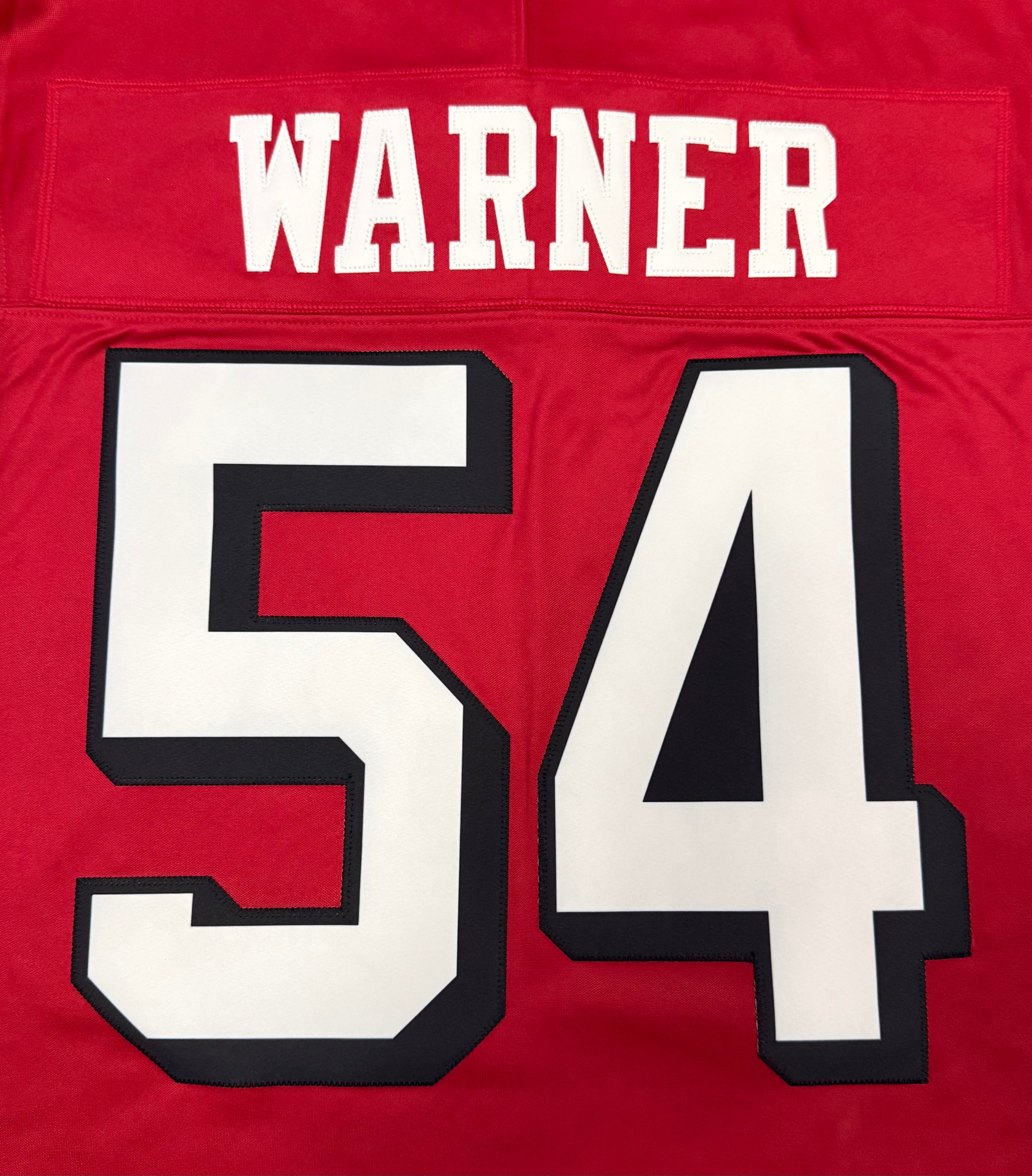 Fred Warner San Francisco 49ers Jersey #54 Nike Vapor Fuse Limited Stitched Red Size (Large) NFL
