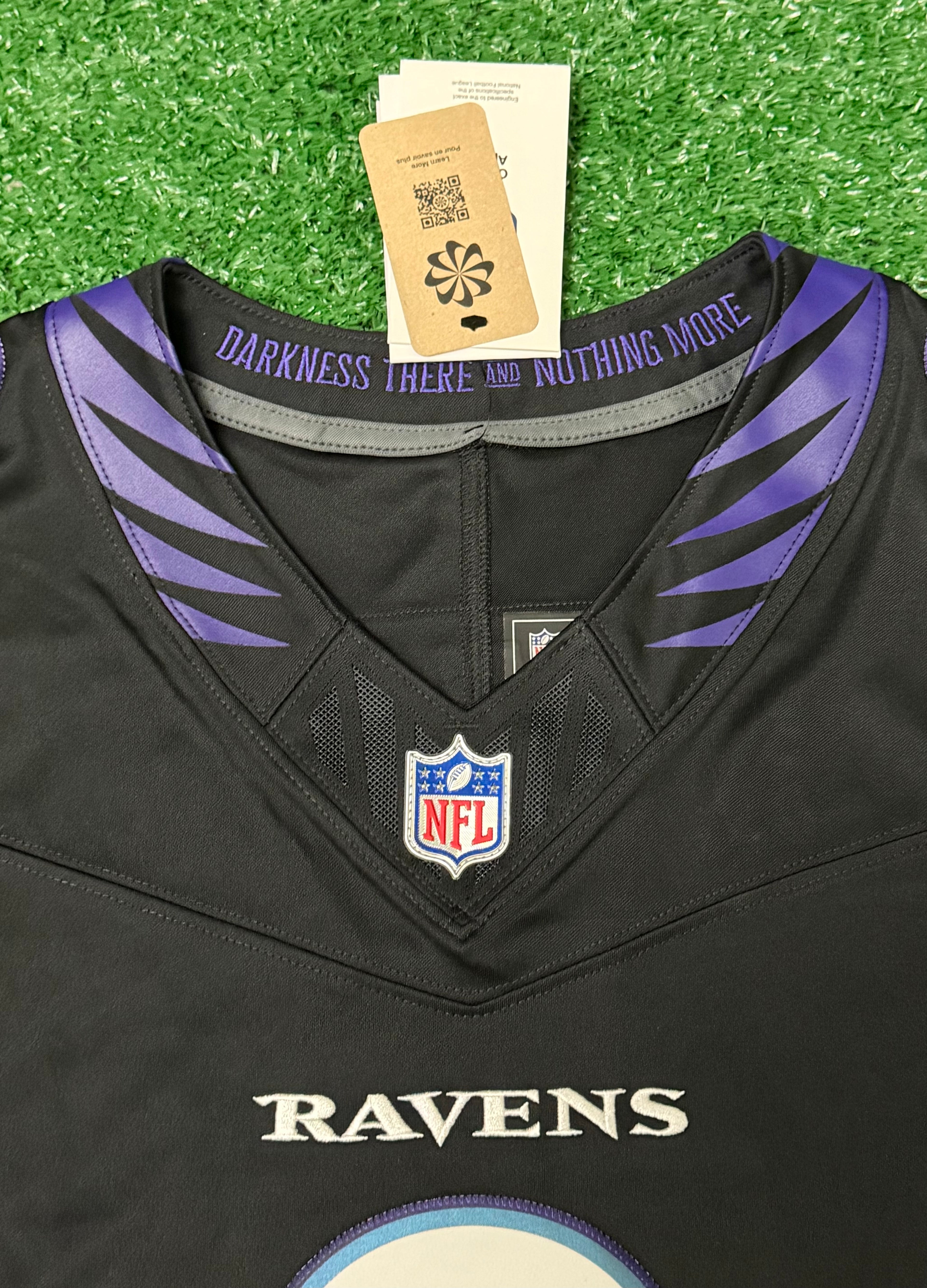 Lamar Jackson Baltimore Ravens Jersey #8 Nike Vapor FUSE Limited Black Size (Large) NFL