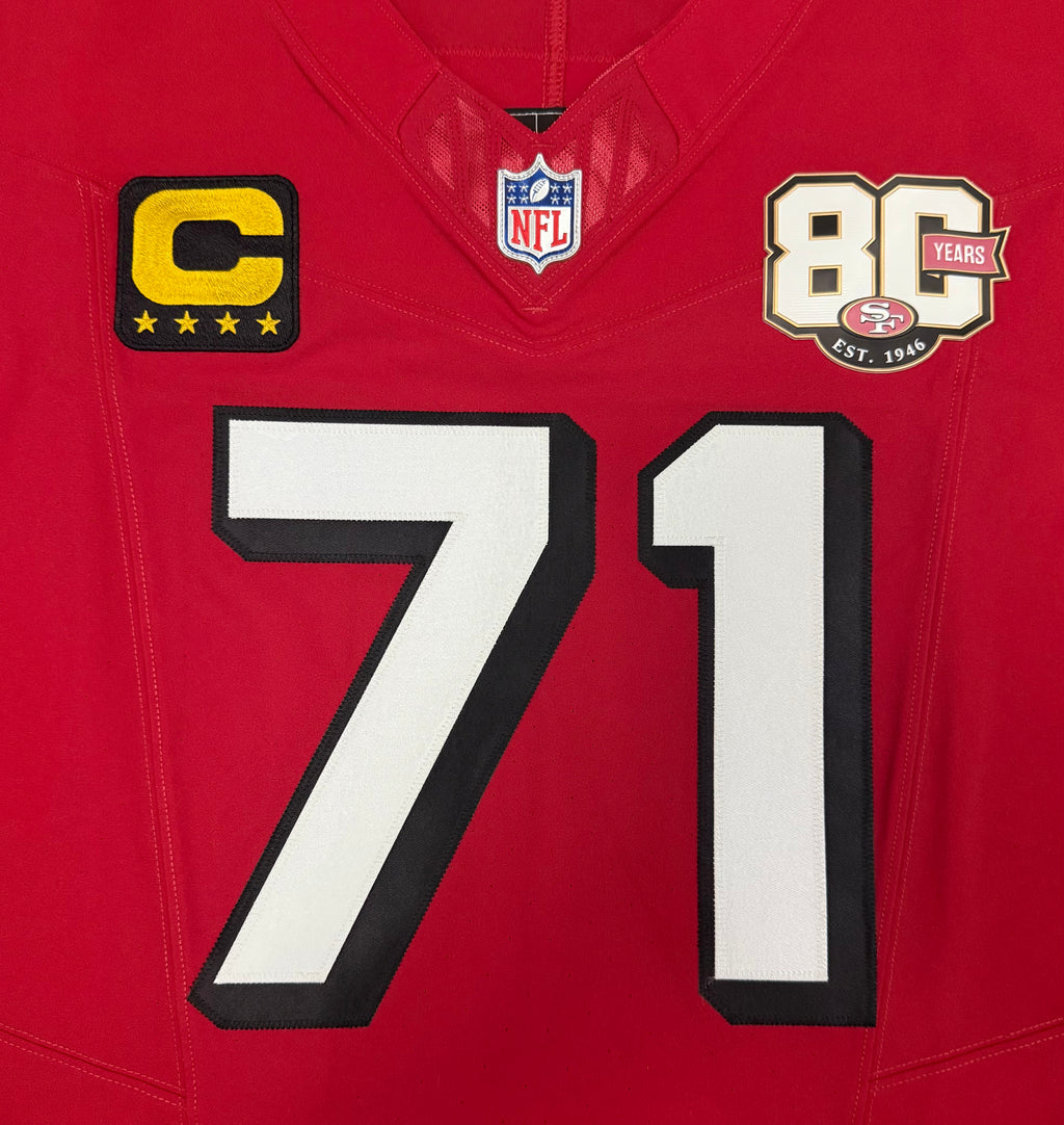Trent Williams San Francisco 49ers Jersey #71 Nike Vapor FUSE Elite Red Size 48 (XL) NFL