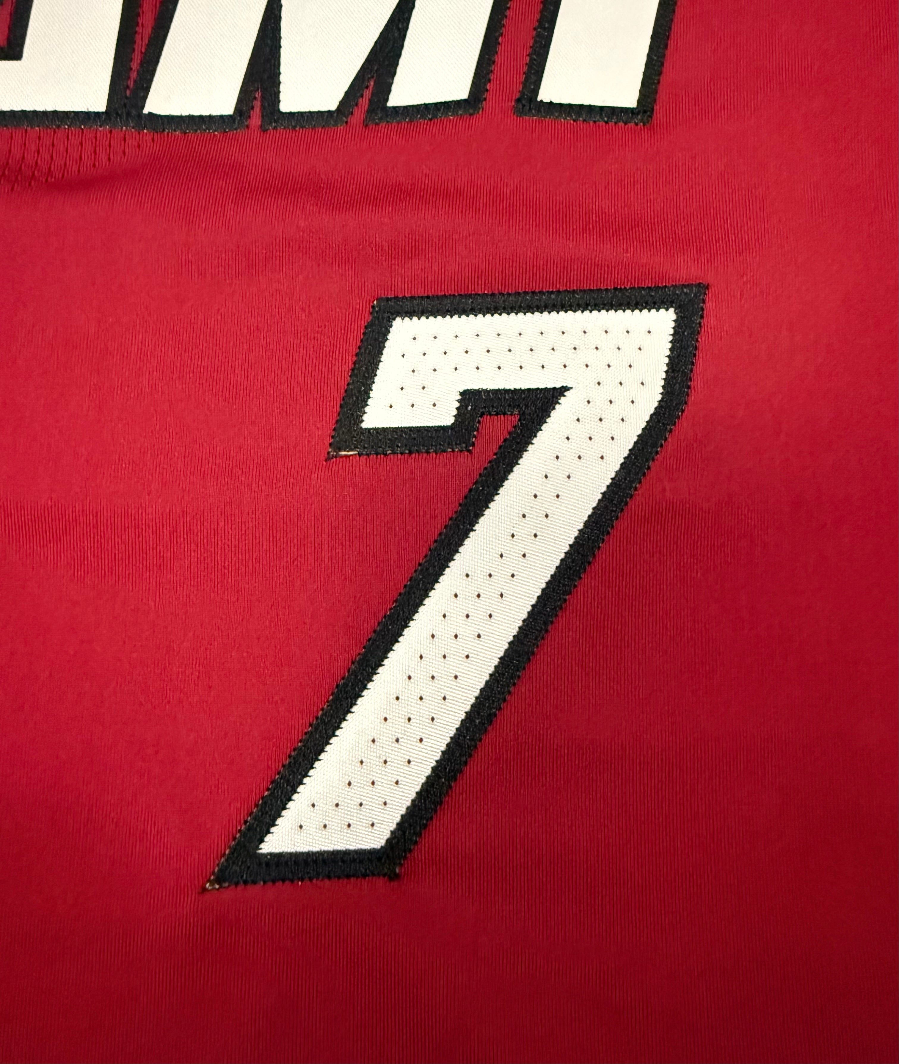 Giannis Antetokounmpo Miami Heat Jersey #7 Nike ADV Authentic Red Size 48 (Large) NBA