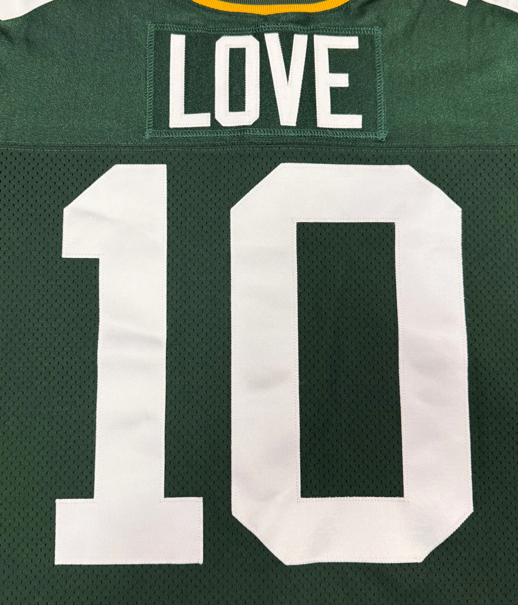 Jordan Love Green Bay Packers Jersey #10 Nike Vapor Elite Green Size 44 (Large) NFL