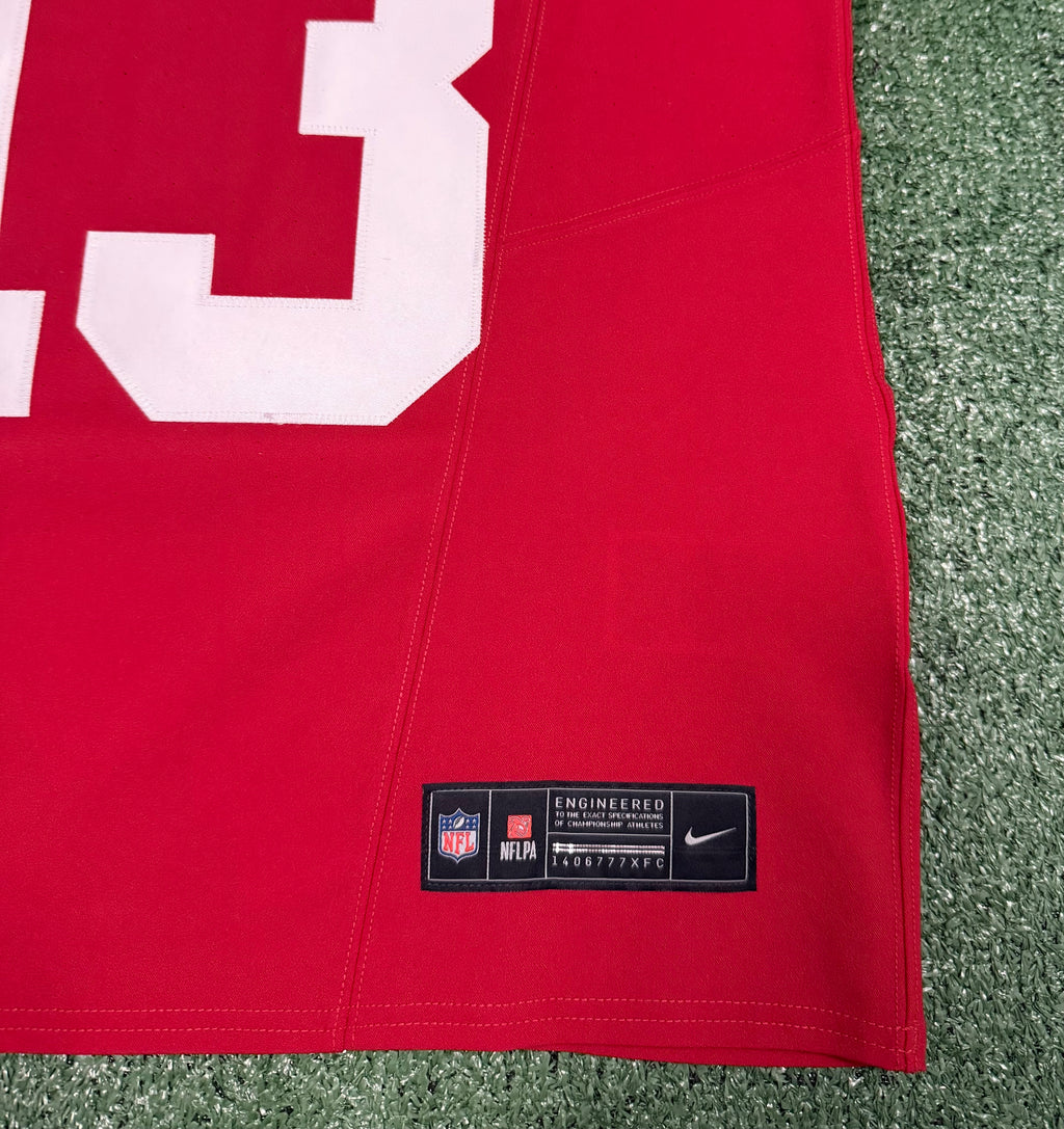 Brock Purdy San Francisco 49ers Jersey #13 Nike Vapor FUSE Elite Red Size 40 (Medium) NFL