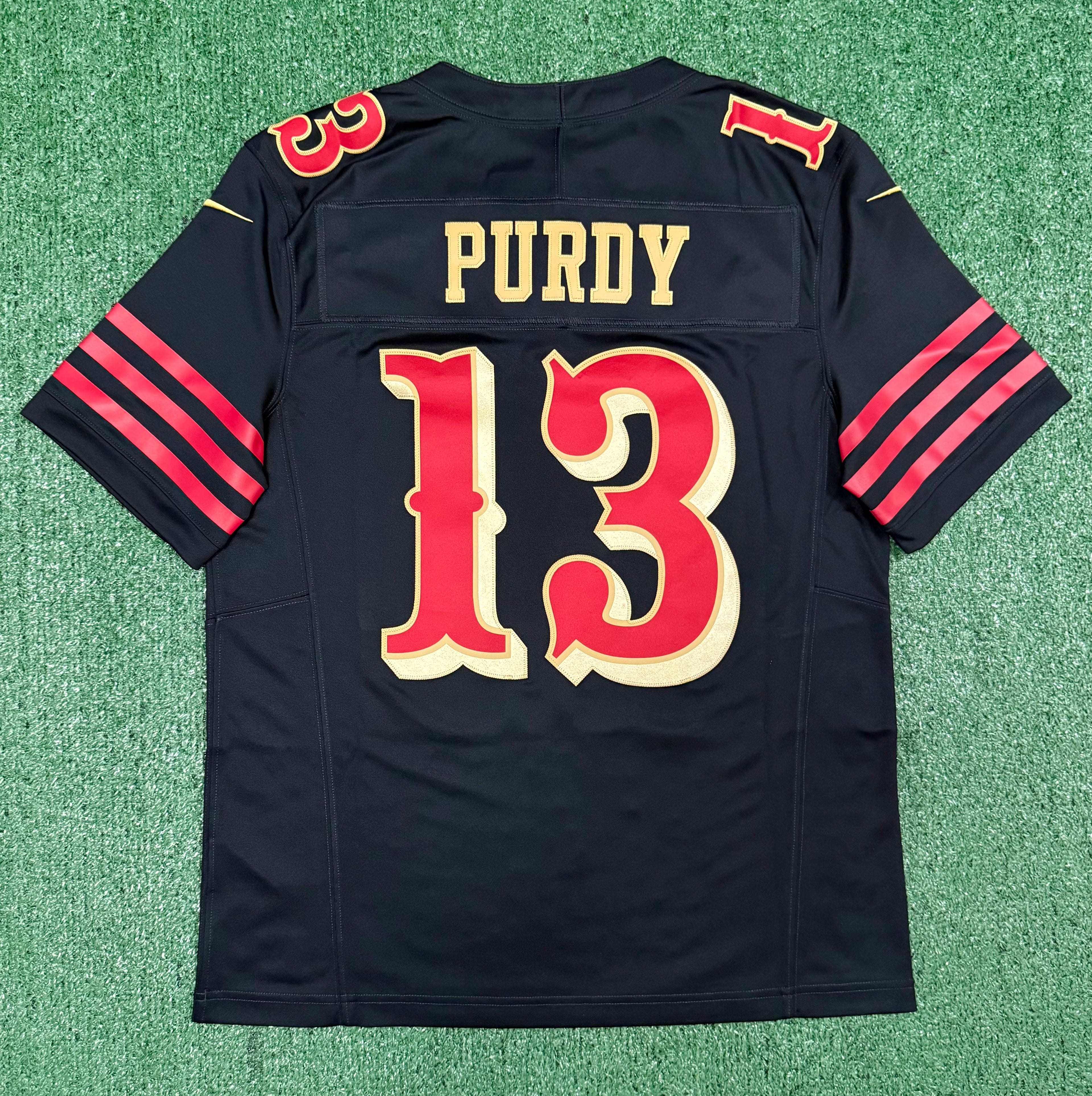 Brock Purdy San Francisco 49ers Jersey #13 Nike Vapor Fuse Limited Rivalry Black Size (Medium) NFL