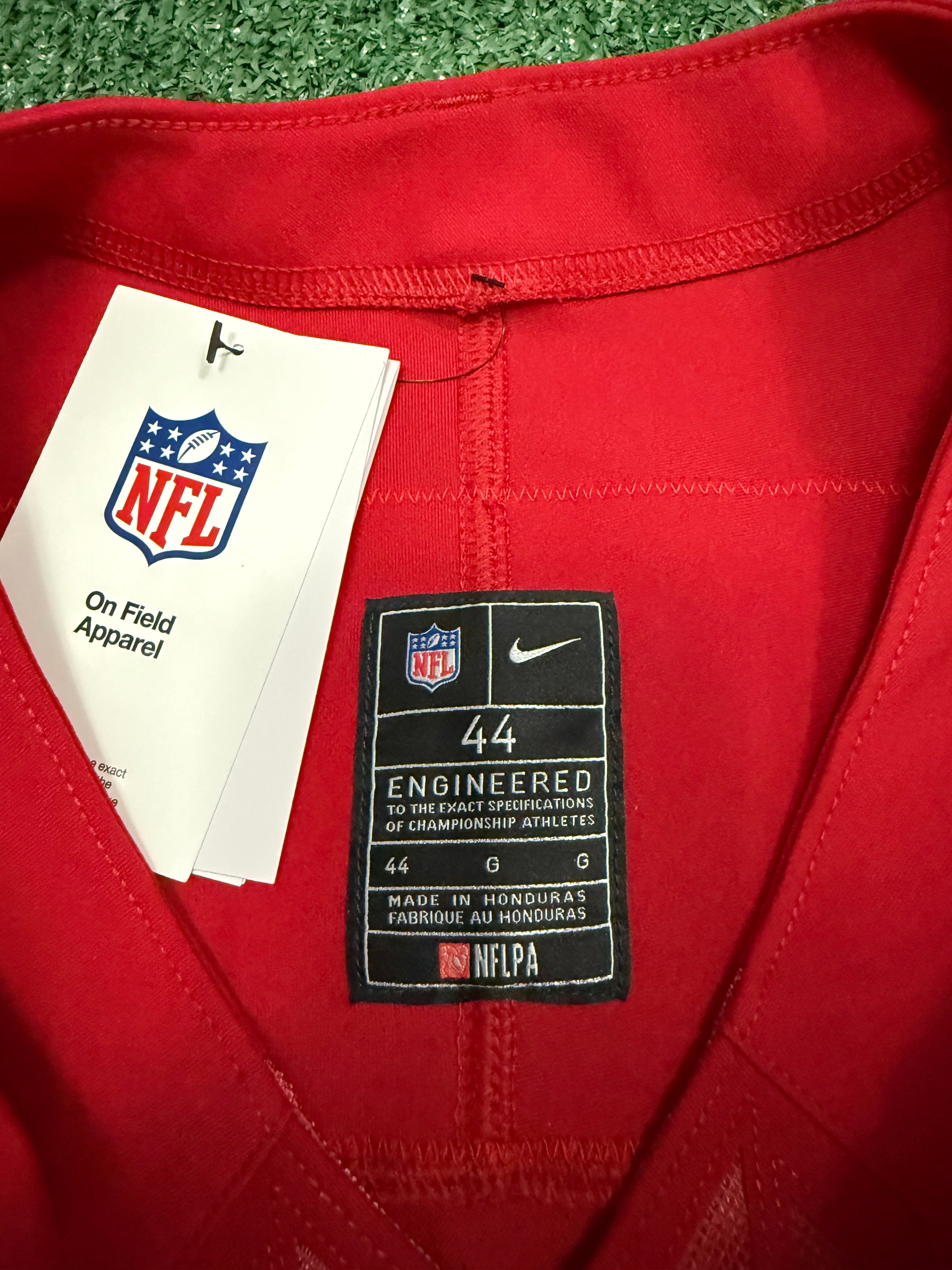 Fred Warner San Francisco 49ers Jersey #54 Nike Vapor FUSE Elite Red Size 44 (Large) NFL