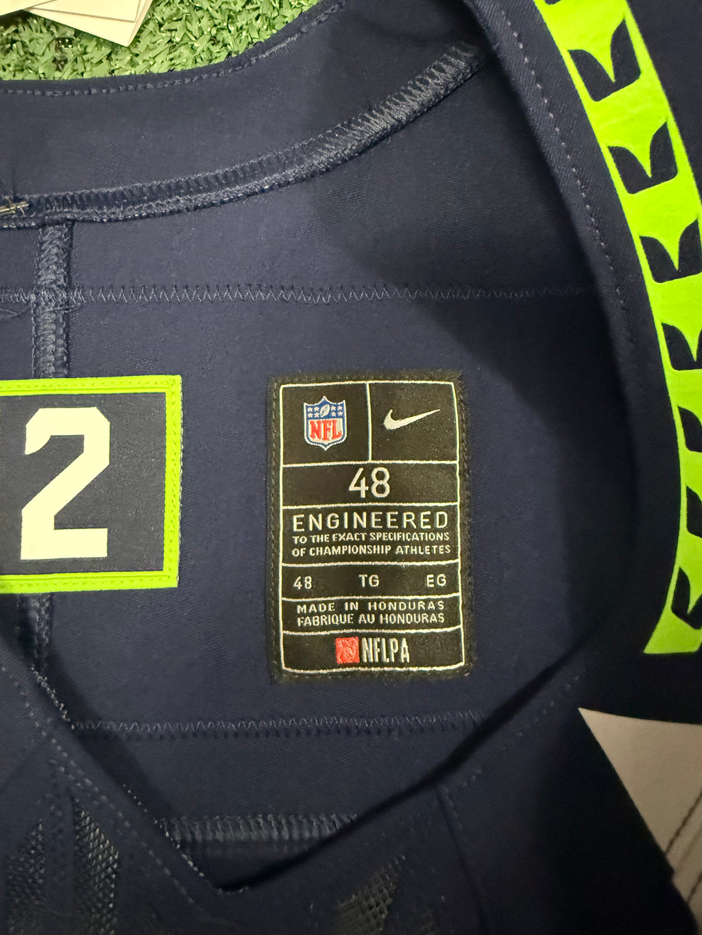Jaxon Smith-Njigba Seattle Seahawks Jersey #11 Nike Vapor FUSE Elite Navy Size 48 (XL) NFL