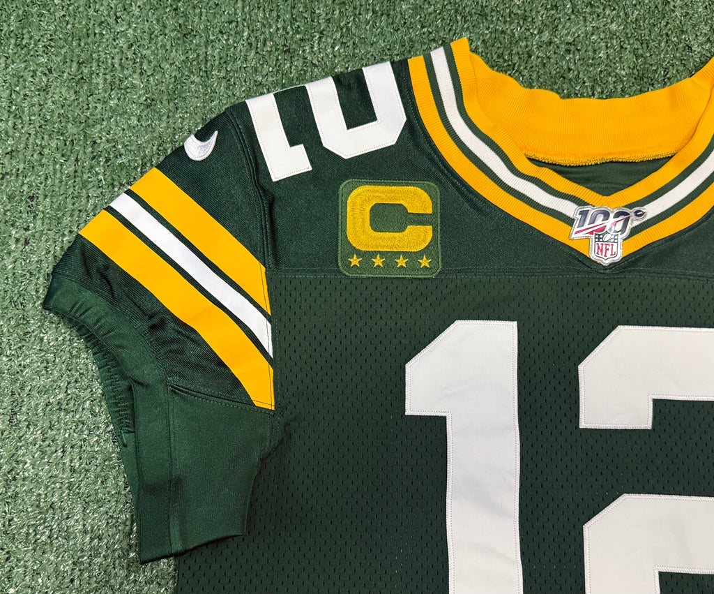 Aaron Rodgers Green Bay Packers Jersey #12 Nike Vapor Elite Green Size 40 (Medium) NFL