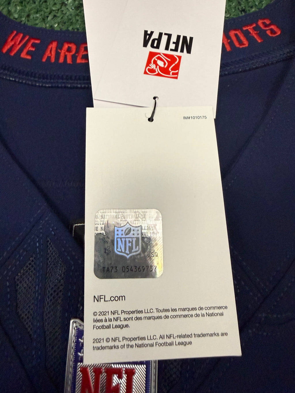 Drake Maye New England Patriots Jersey #10 Nike Vapor Fuse Elite Blue Size 44 (Large) NFL