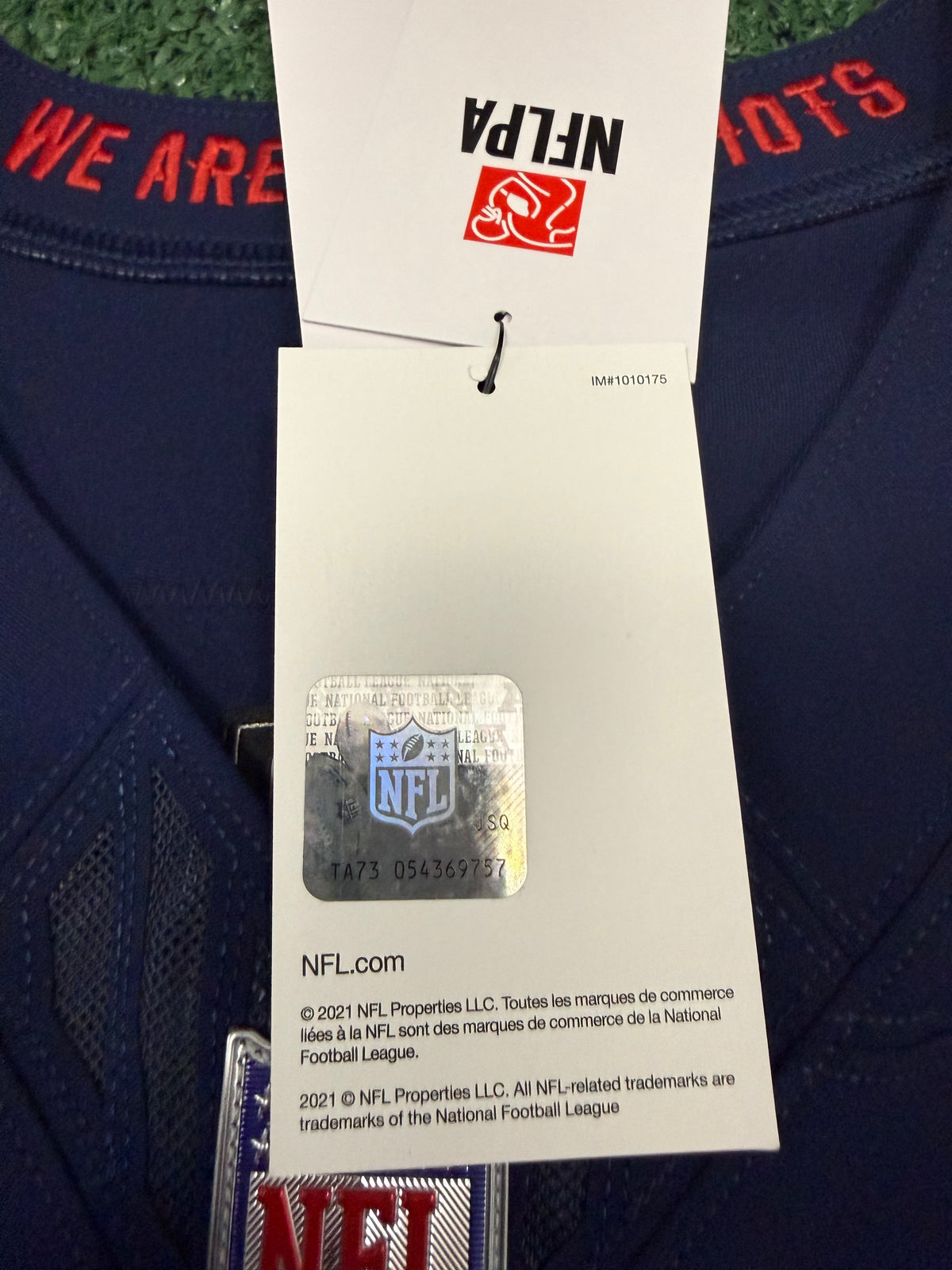 Drake Maye New England Patriots Jersey #10 Nike Vapor Fuse Elite Blue Size 44 (Large) NFL