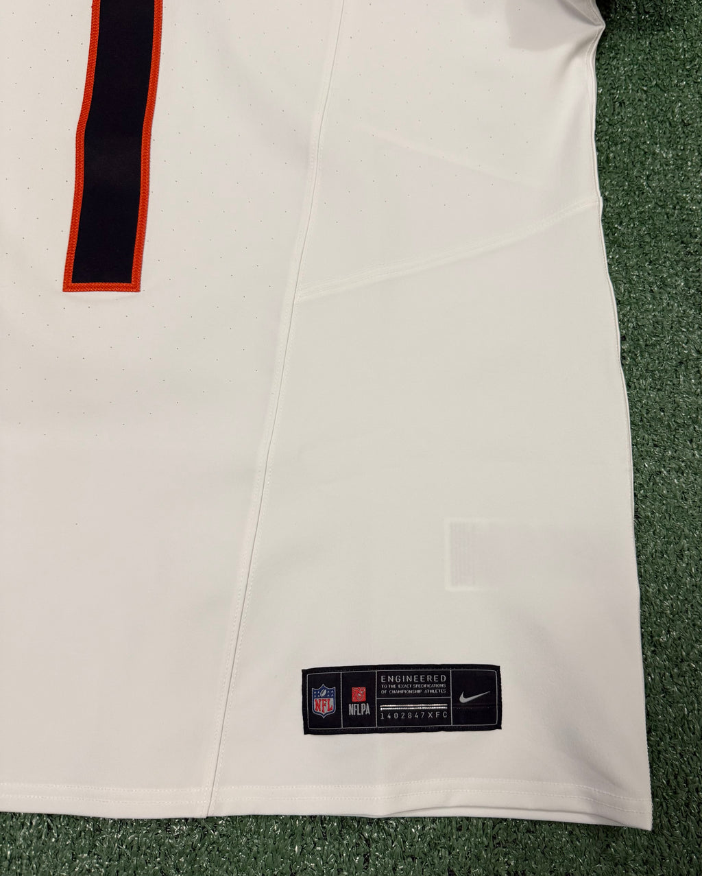 Ja'Marr Chase Cincinnati Bengals Jersey #1 Nike Vapor Fuse Elite White Size 48 (XL) NFL