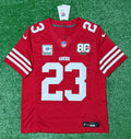 Christian McCaffrey San Francisco 49ers Jersey #23 Nike Vapor Fuse Limited Stitched Red Size (Medium) NFL