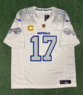 Josh Allen Buffalo Bills Jersey #17 Nike Vapor Fuse Limited Rivalry White Size L NFL