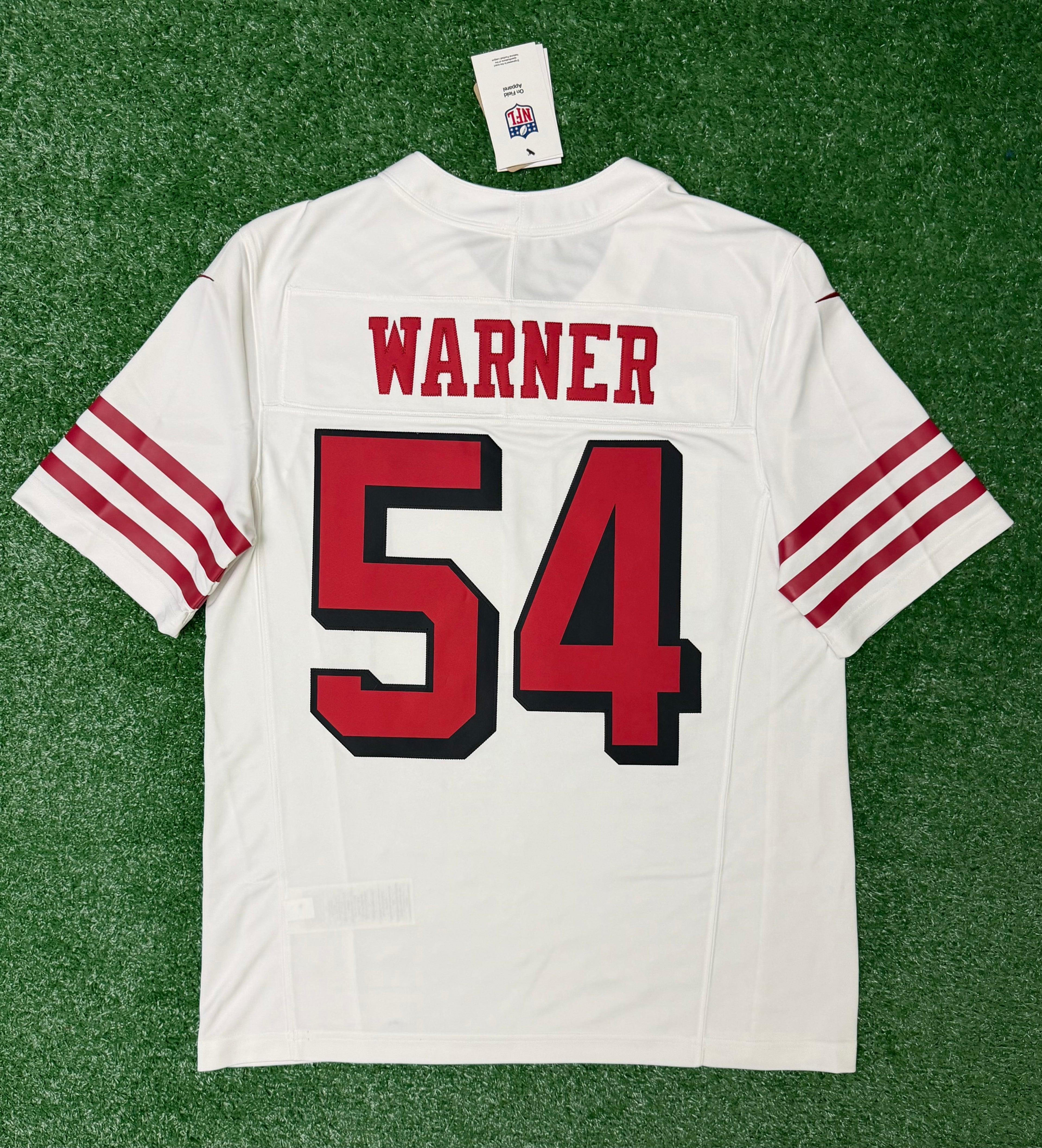 Fred Warner San Francisco 49ers Jersey #54 Nike Vapor Fuse Limited Stitched White Size (Medium) NFL