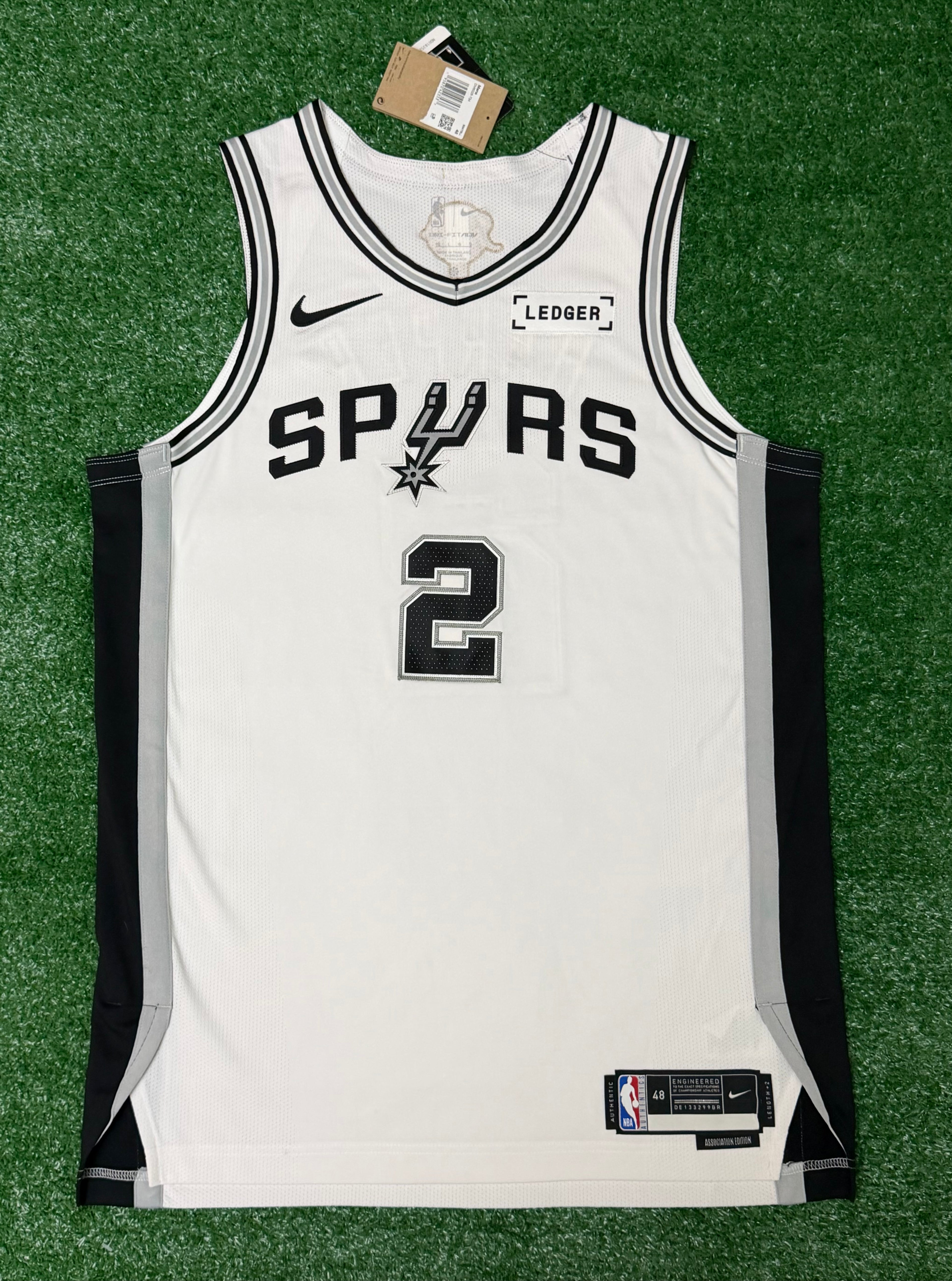 Dylan Harper San Antonio Spurs Jersey #2 Nike ADV Authentic White Size 48 (Large) NBA