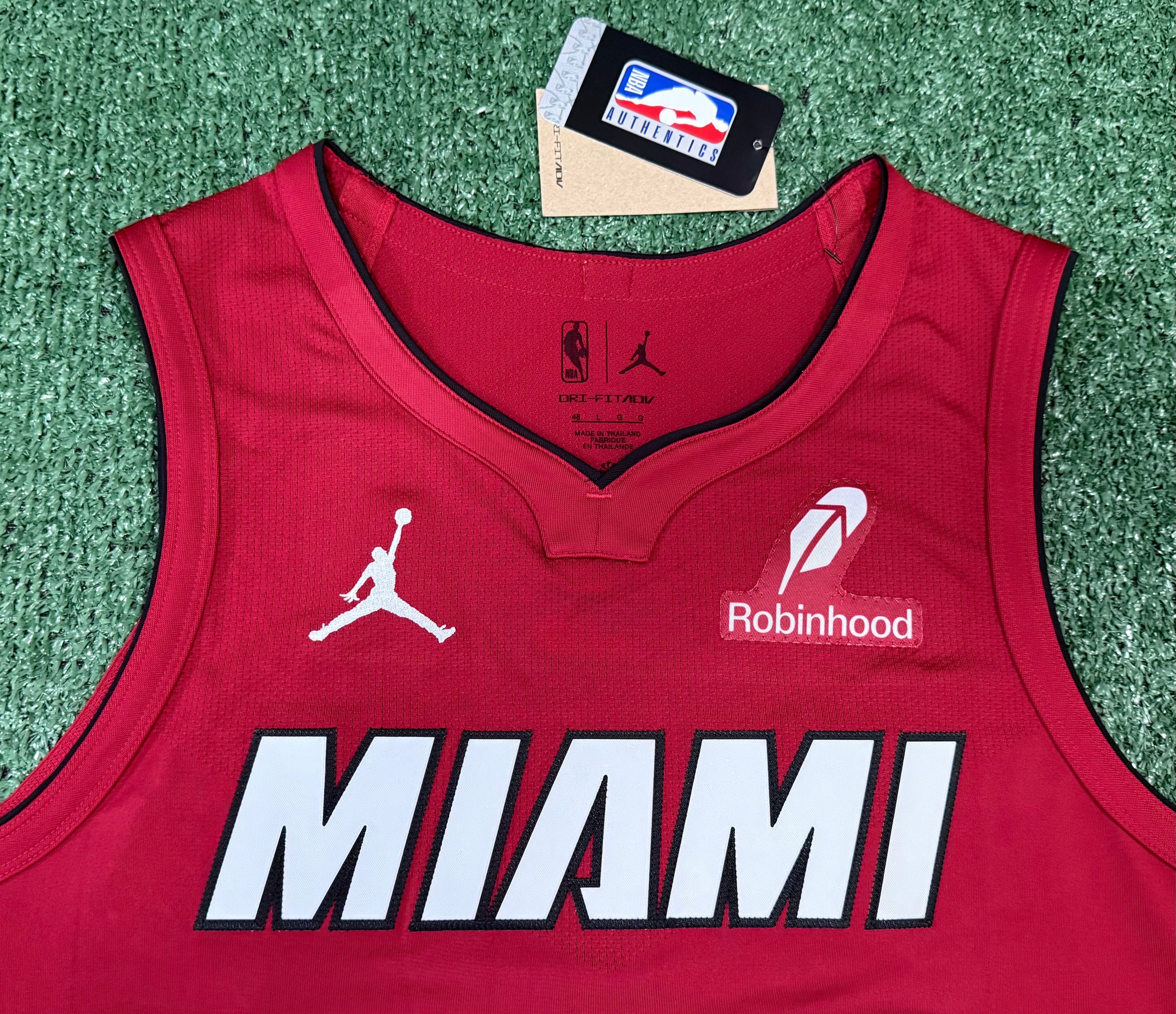 Giannis Antetokounmpo Miami Heat Jersey #7 Nike ADV Authentic Red Size 48 (Large) NBA