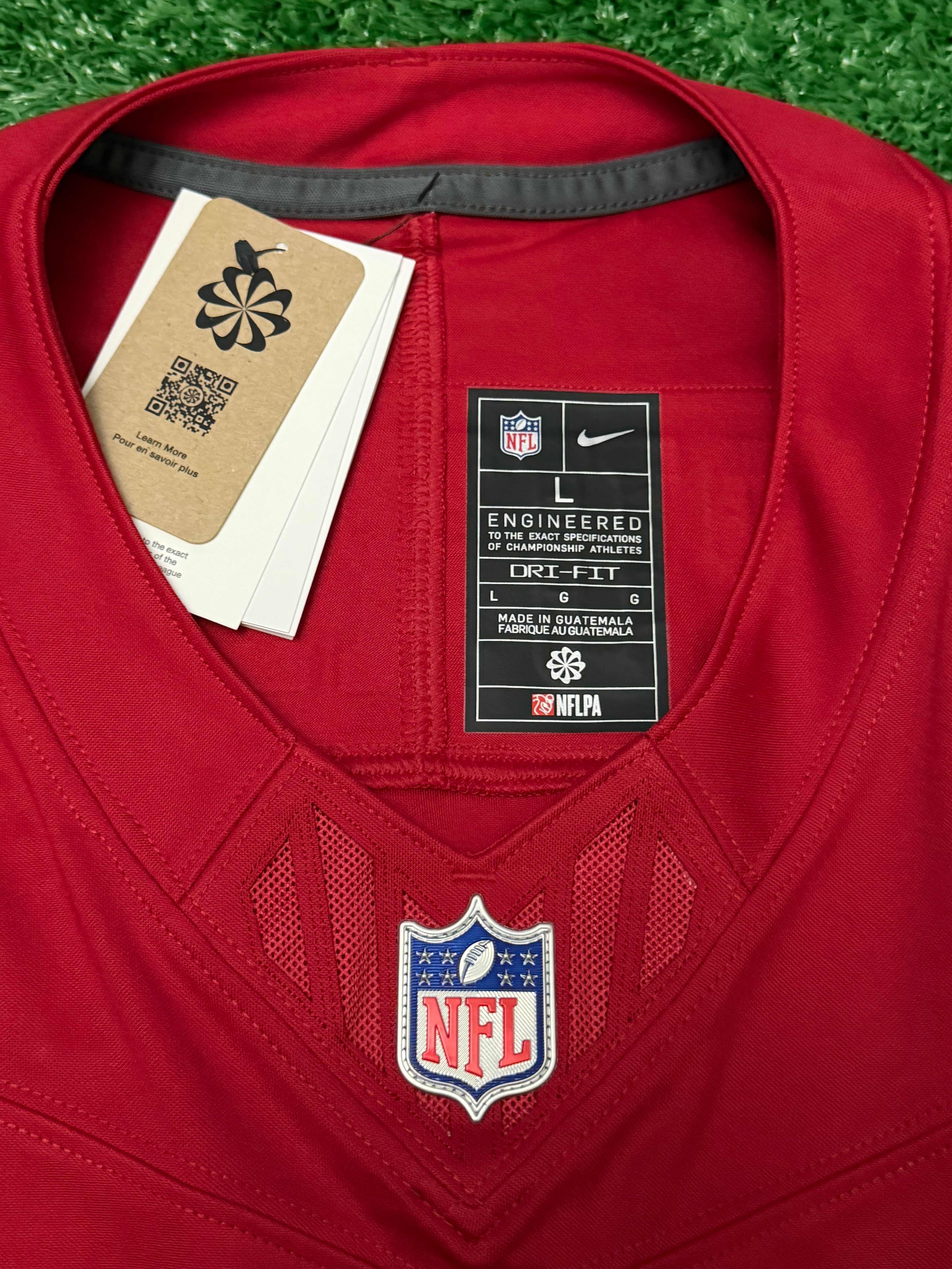 Brock Purdy San Francisco 49ers Jersey #13 Nike Vapor Fuse Limited Stitched Red Size (Large) NFL