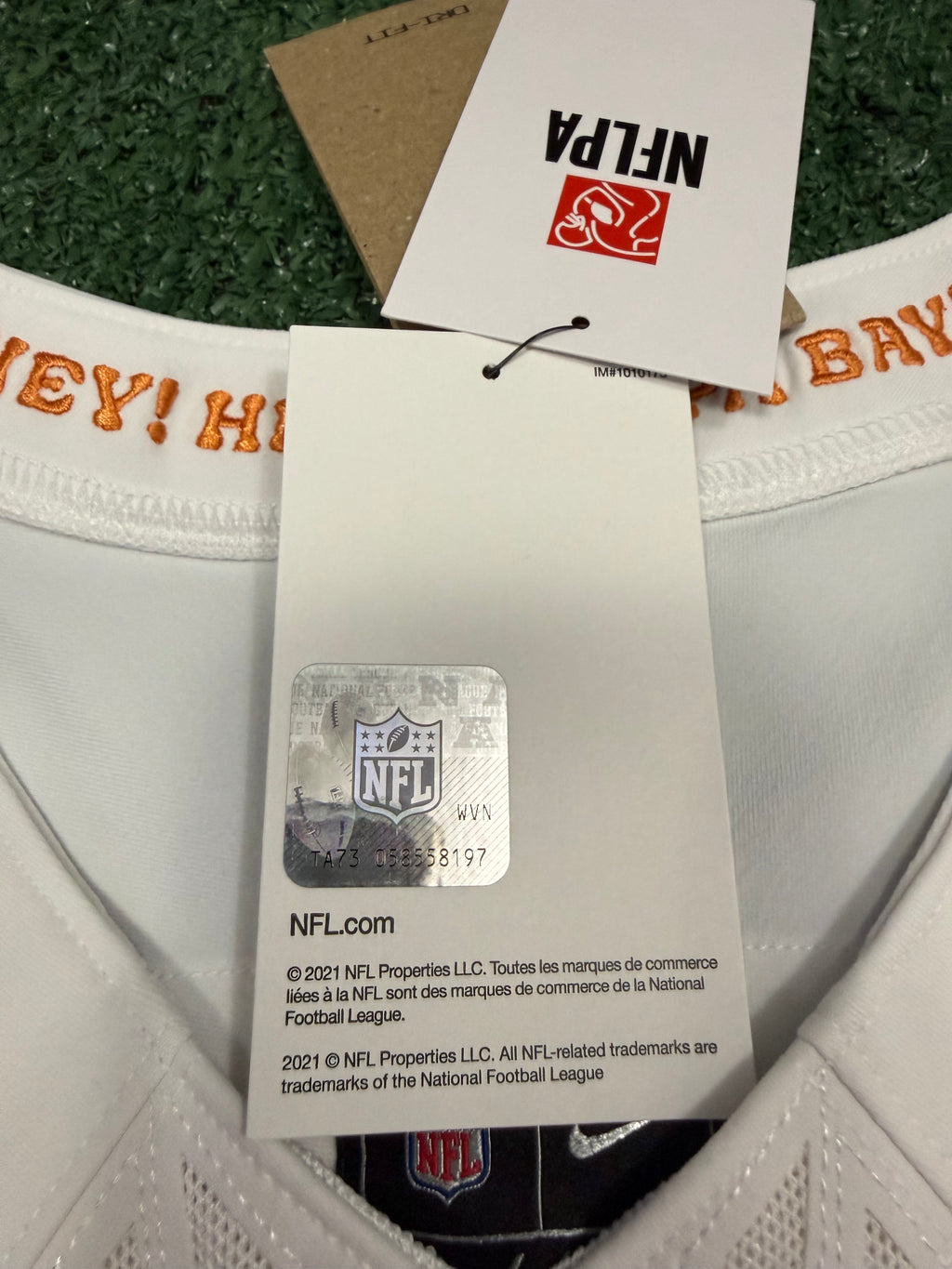 Baker Mayfield Tampa Bay Buccaneers Jersey #6 Nike Vapor FUSE Elite White Creamsicle size 44 (Large) NFL