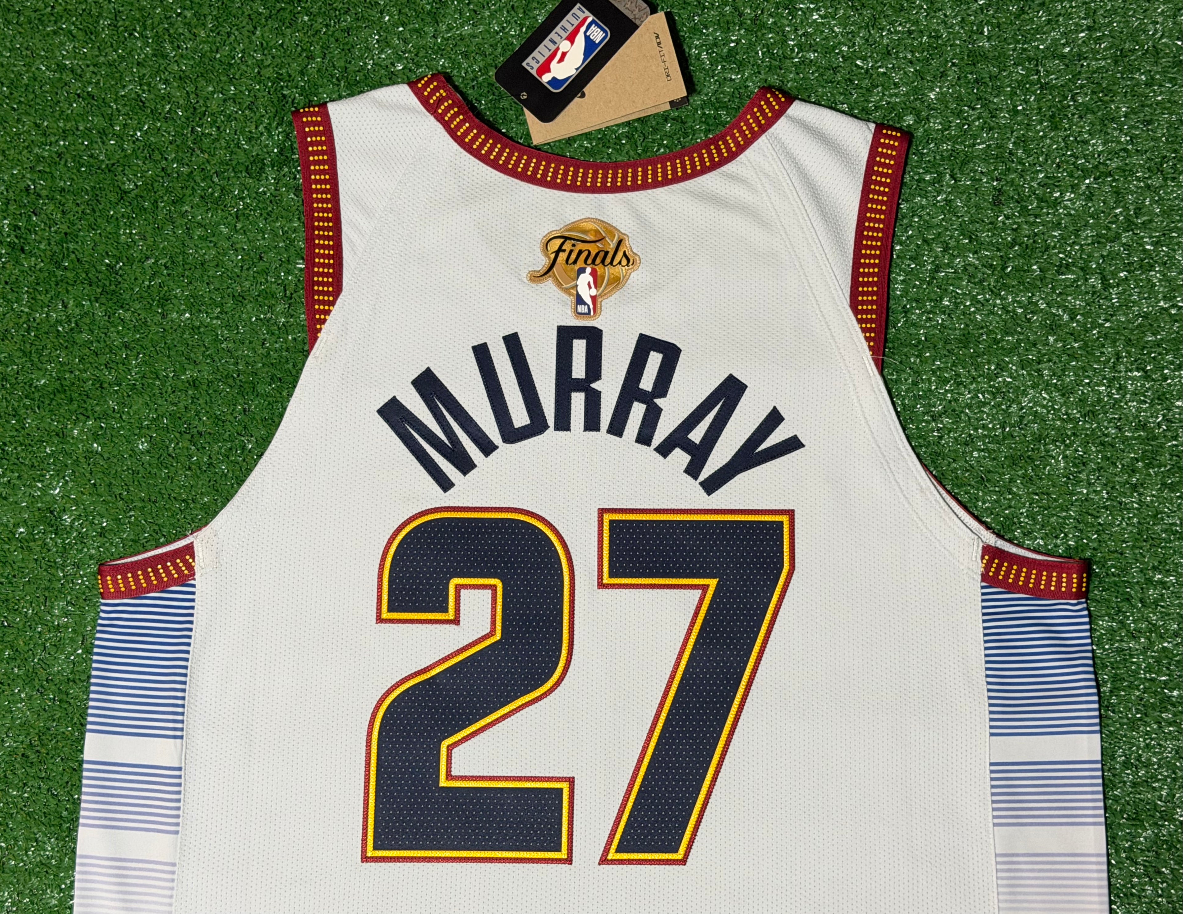Jamal Murray Denver Nuggets Jersey #27 Nike ADV Authentic Gray Size 48 (L) NBA