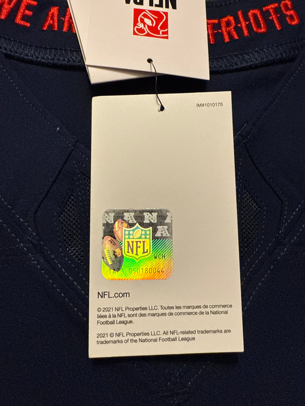 Drake Maye New England Patriots Jersey #10 Nike Vapor Fuse Elite Blue Size 44 (Large) NFL