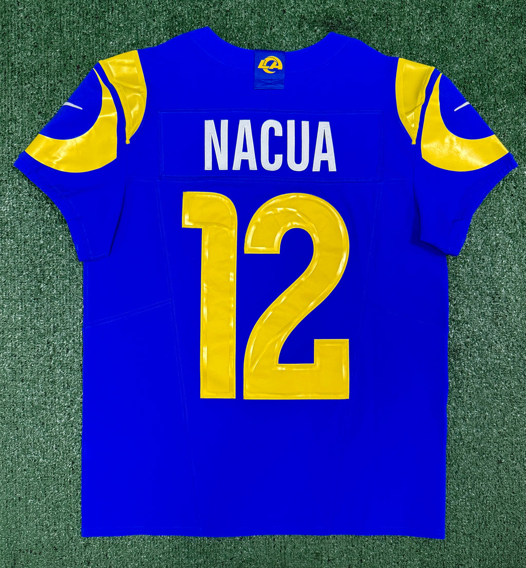 Puka Nacua Los Angeles Rams
Jersey #12 Nike Vapor FUSE Elite Blue Size 40 (Medium) NFL
