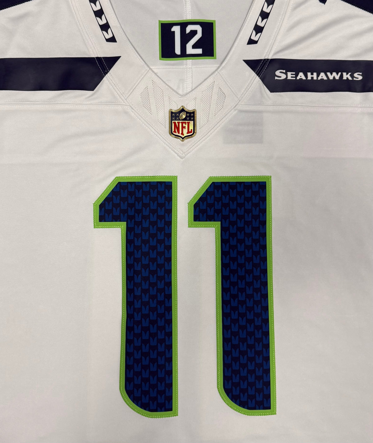 Jaxon Smith-Njigba Seattle Seahawks Jersey #11 Nike Vapor FUSE Limited White Size (XL) NFL