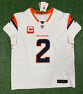 Pat Surtain II Denver Broncos Jersey #2 Nike Vapor Fuse Elite White Size 48 (XL) NFL