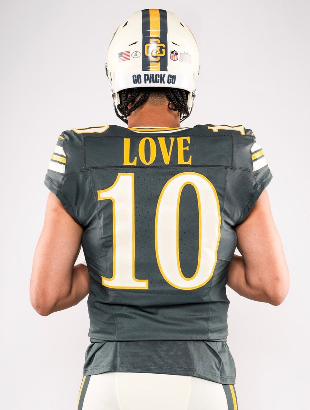 Jordan Love Green Bay Packers Jersey #10 Nike FUSE Rivalry Green Size (Large) NFL