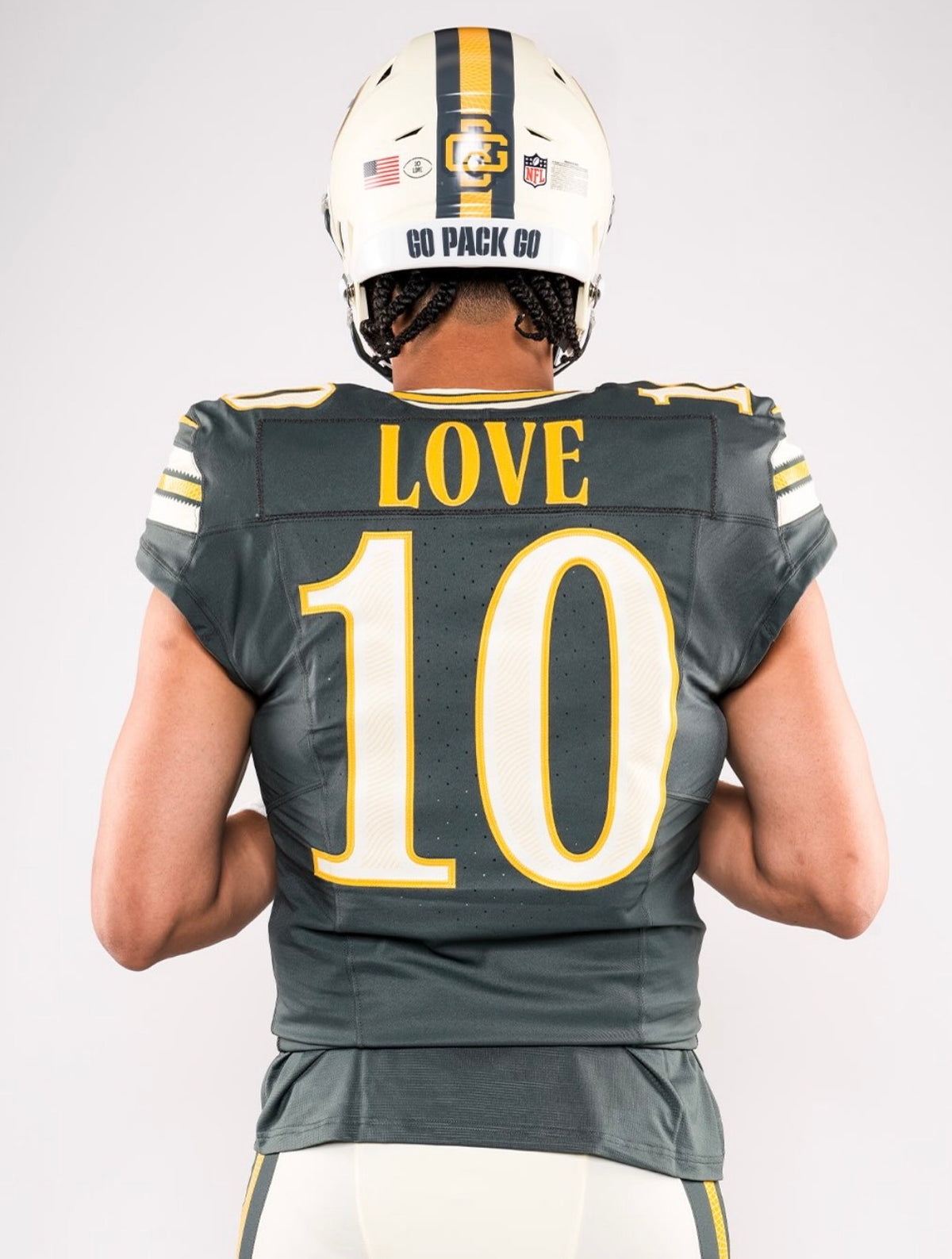 Jordan Love Green Bay Packers Jersey #10 Nike FUSE Rivalry Green Size (Large) NFL